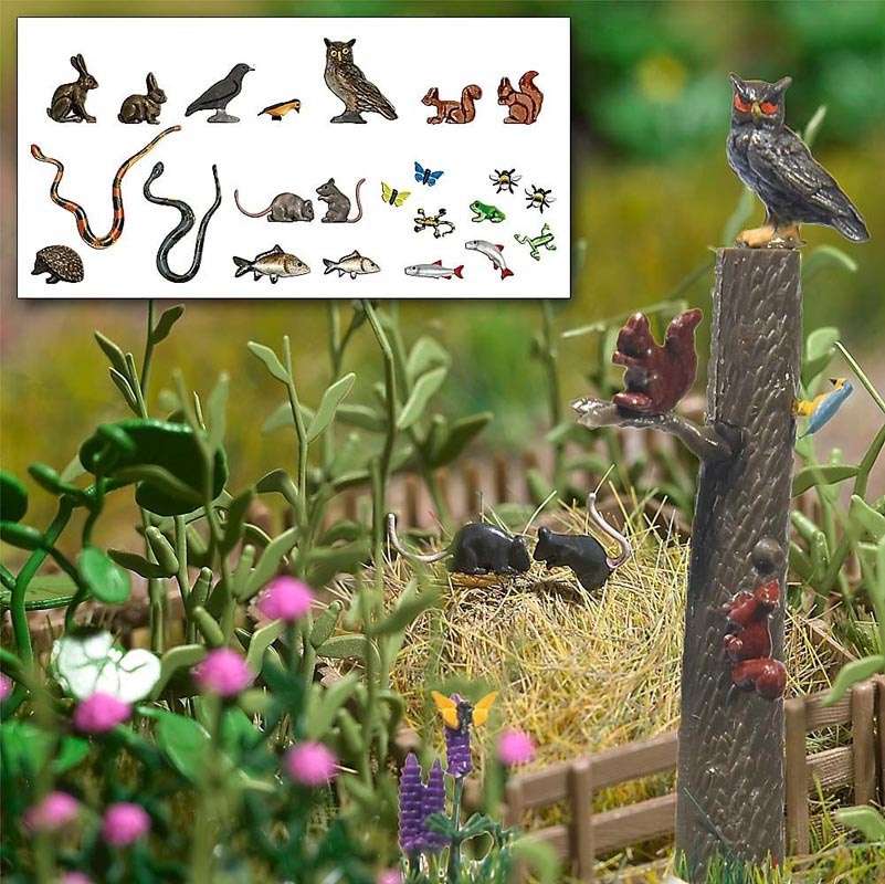 Coffret petits animaux, &eacute;chelle H0-1/87 BUSCH 1153