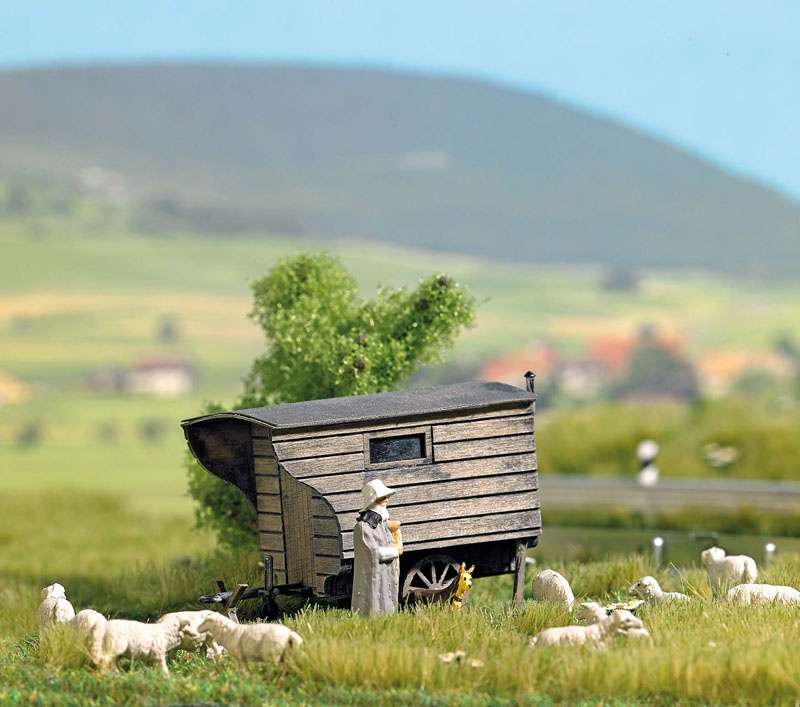 Wagon de berger, kit, &eacute;chelle H0-1/87