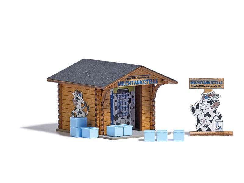 Station de lait en kit, &eacute;chelle H0-1/87 BUSCH 1982