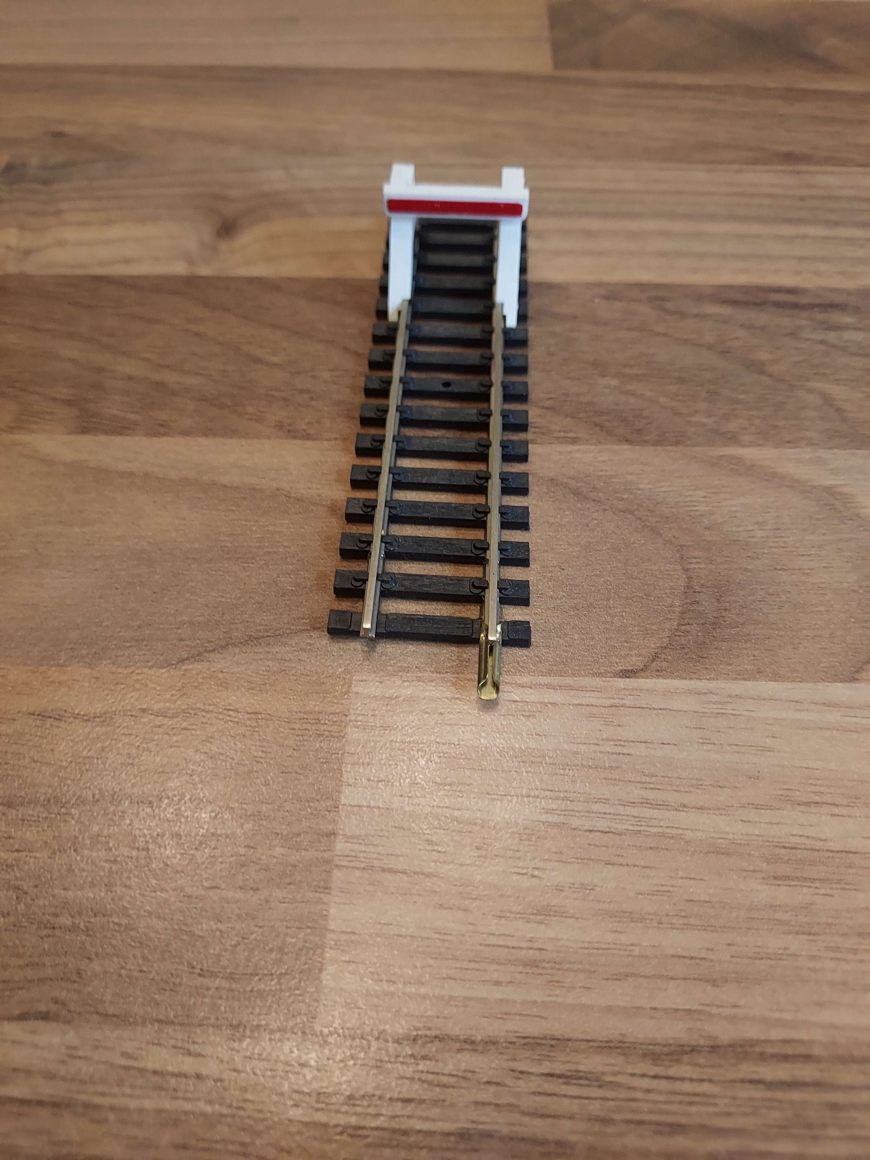 Jouef rail droit butoir heurtoir ho maillechort 