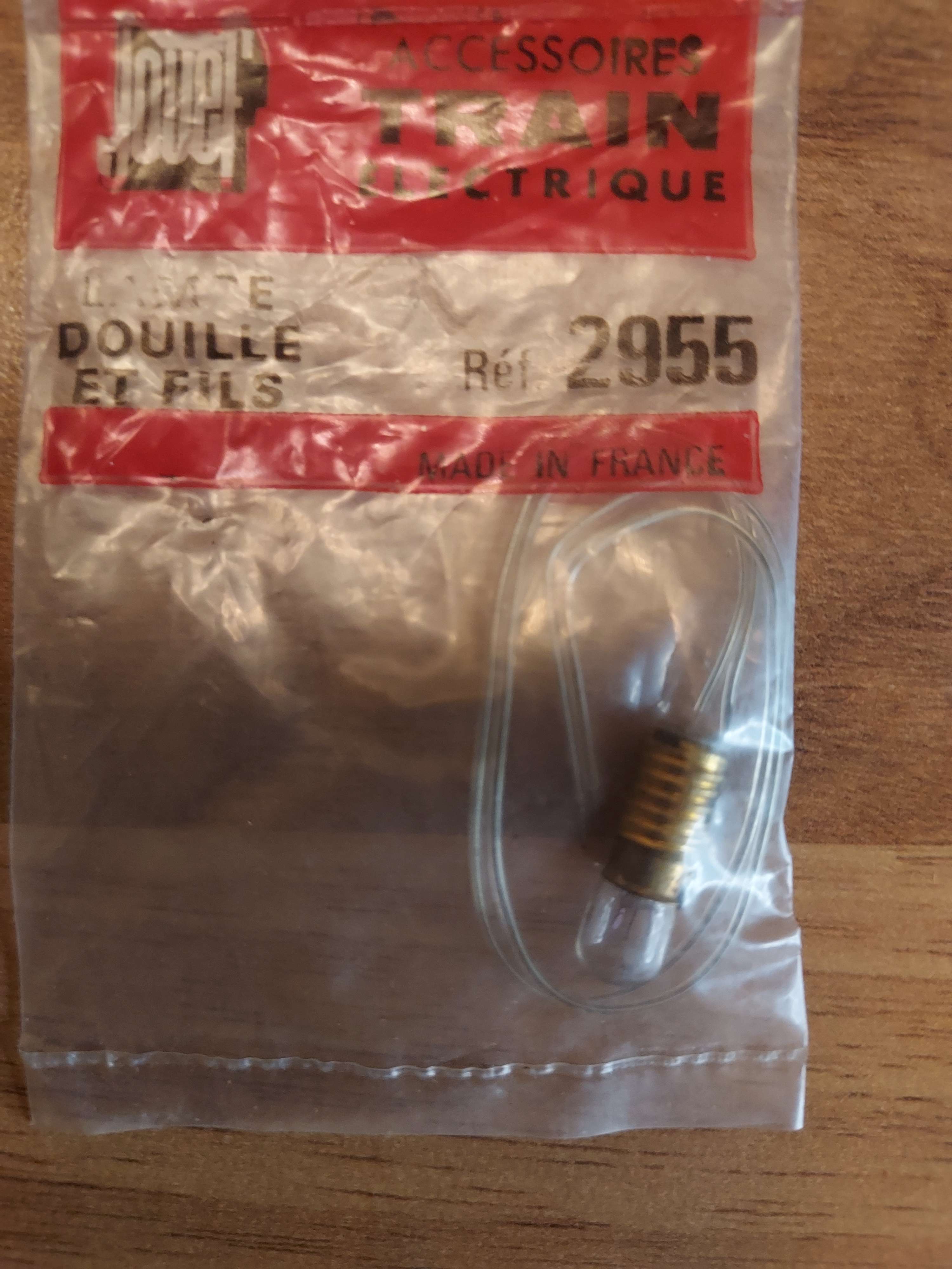 Jouef lampe avec douille et fils ref 2955