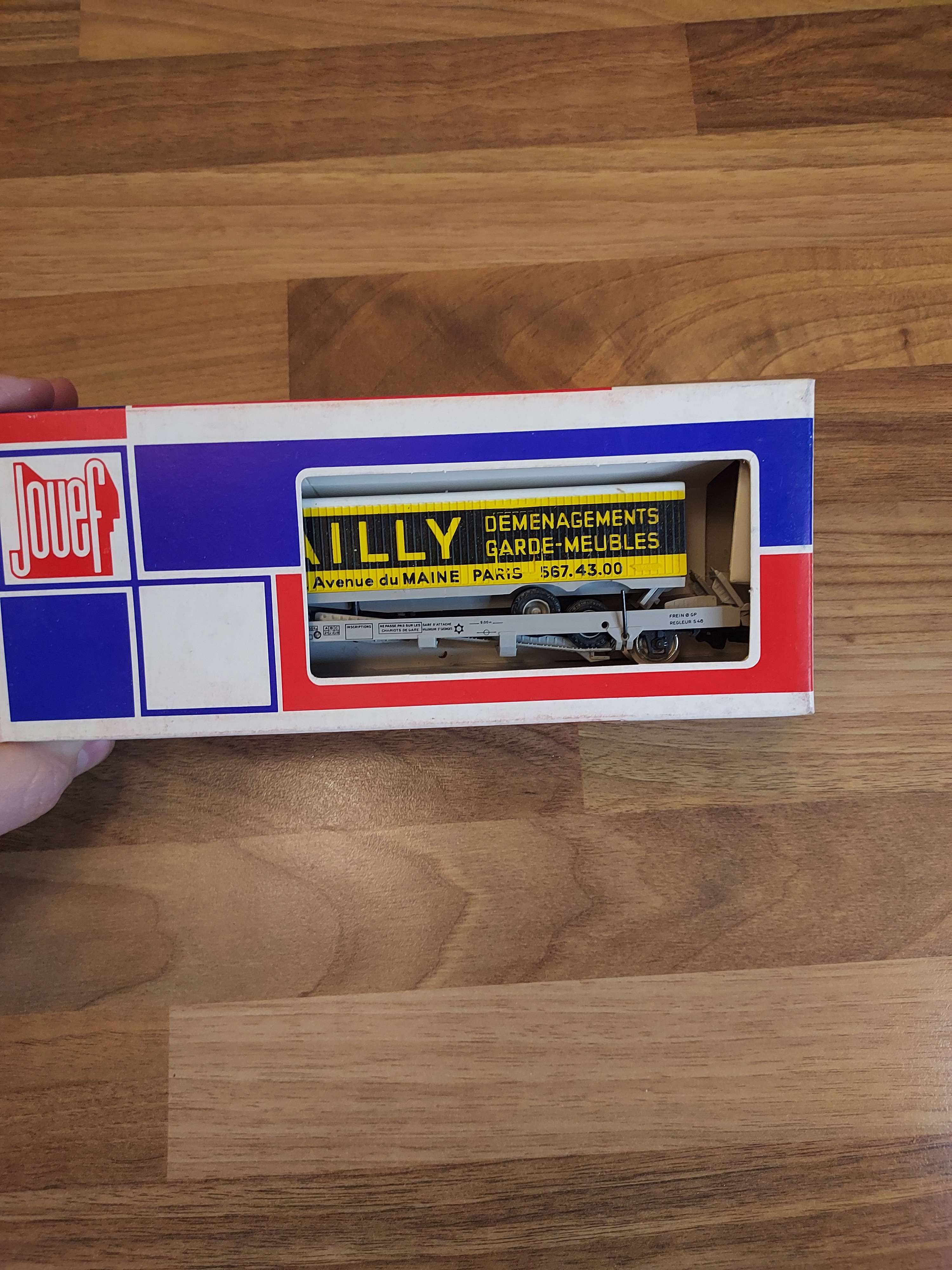 JOUEF HO 6965 Wagon Kangourou remorque D&eacute;m&eacute;nagement Bailly HO