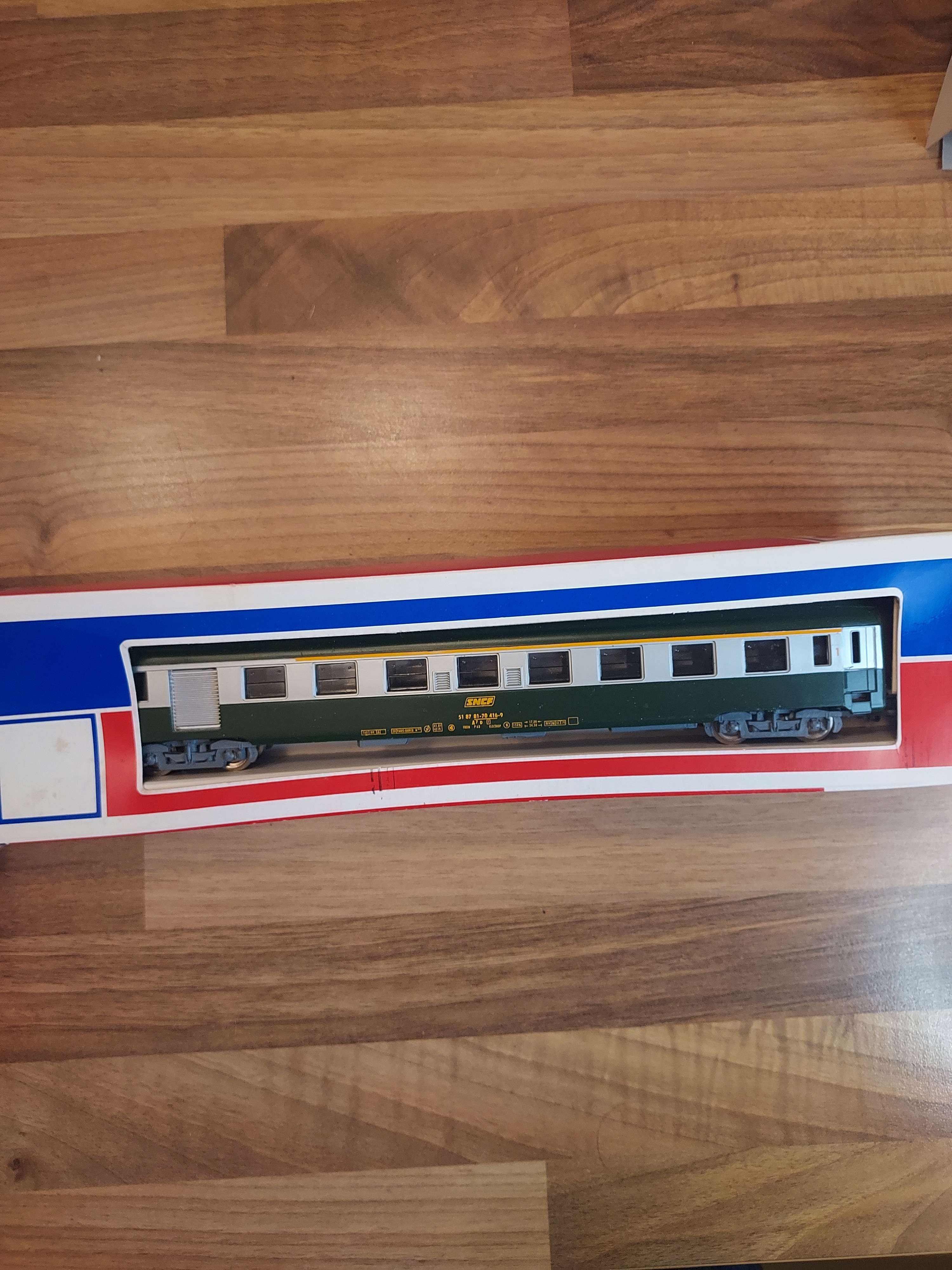 Jouef 5294 France Voiture A7d SNCF Type Y UIC Vert Ho 1:87 + Boite