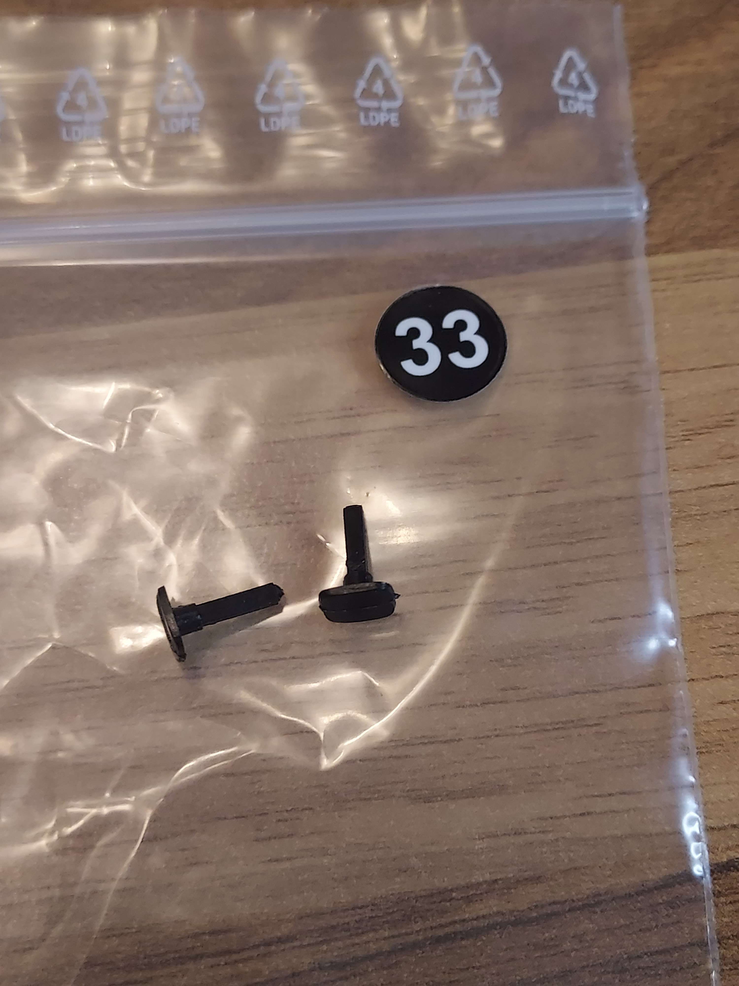 Jouef 2 tampons pour draisine HO ref 33