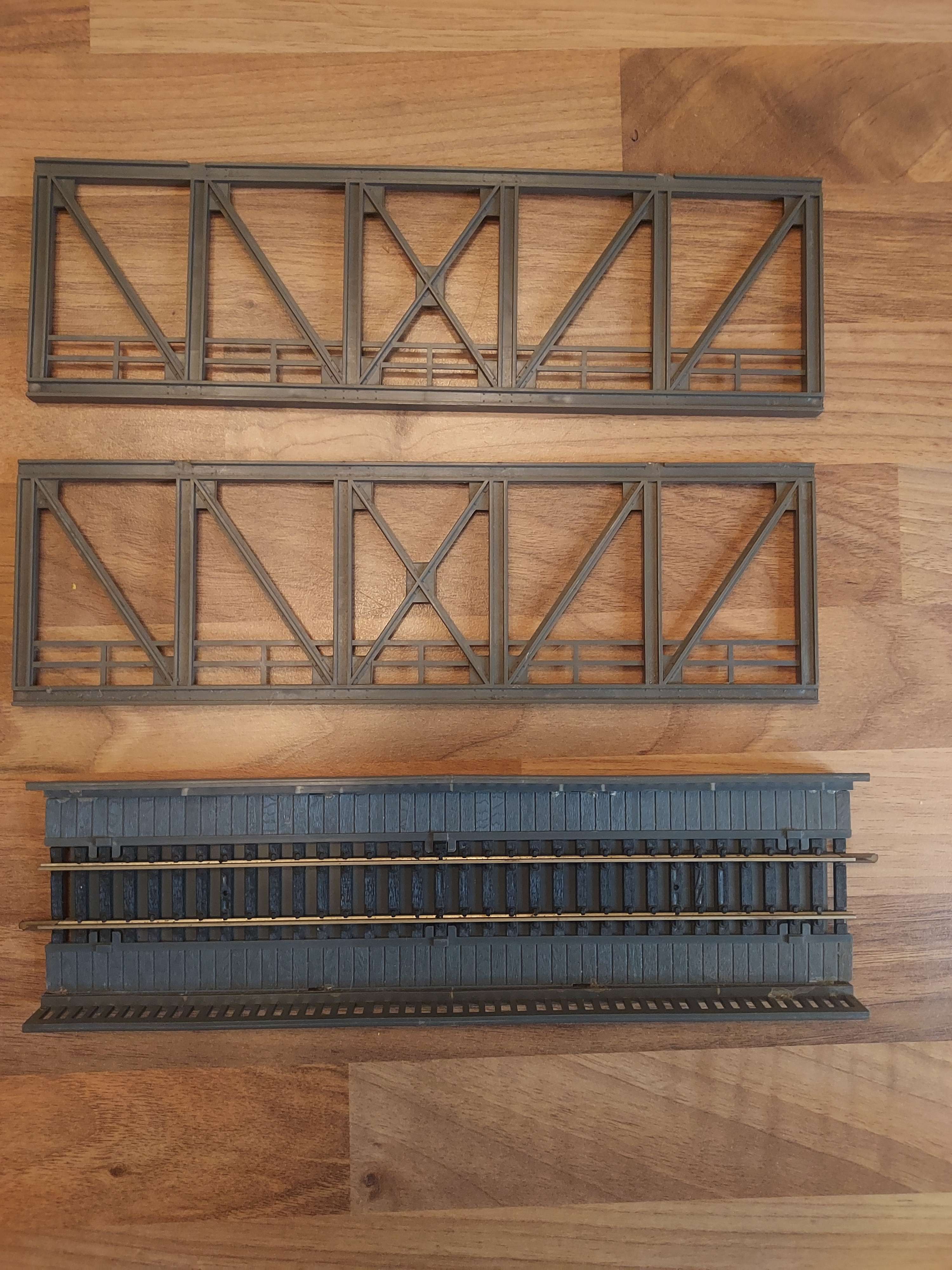 Jouef tabliers de pont rails droits maillechort HO