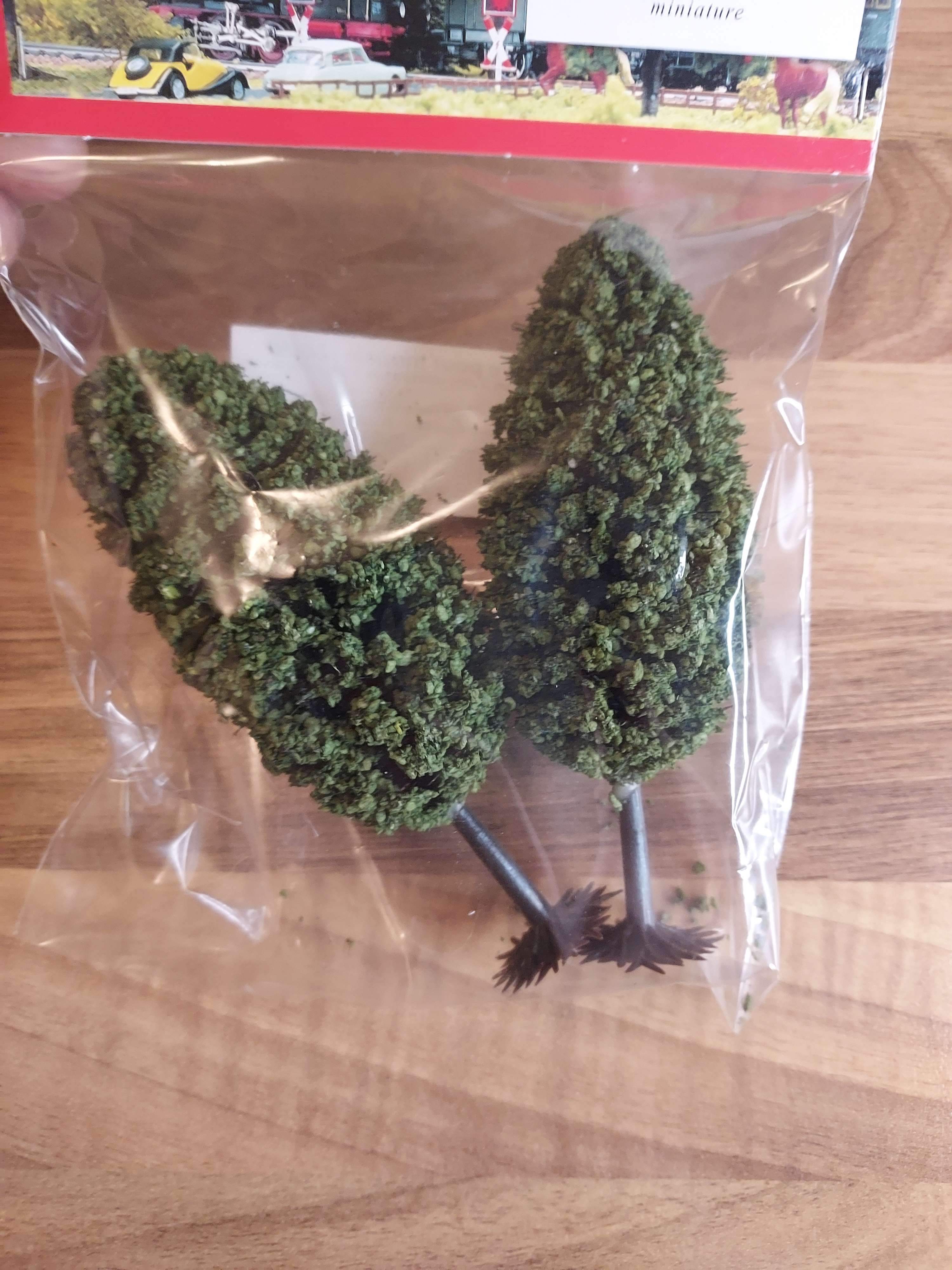 Busch 2 arbres Hauteur 100 mm r&eacute;f 6053 HO 