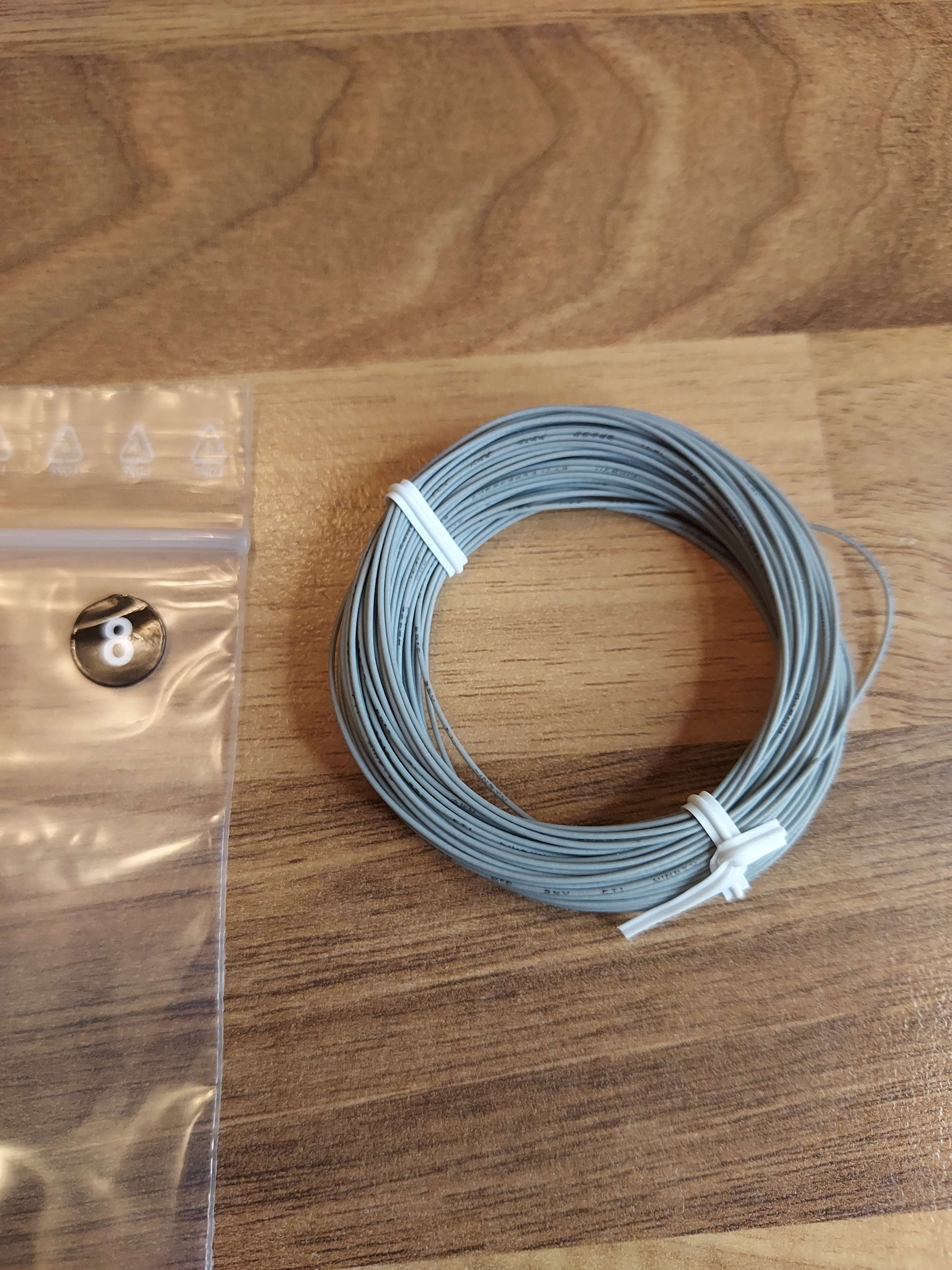 Faller gris fil torsad&eacute; 0.04 mm&sup2; 10 m&egrave;tre HO N  TT  Z  ect 