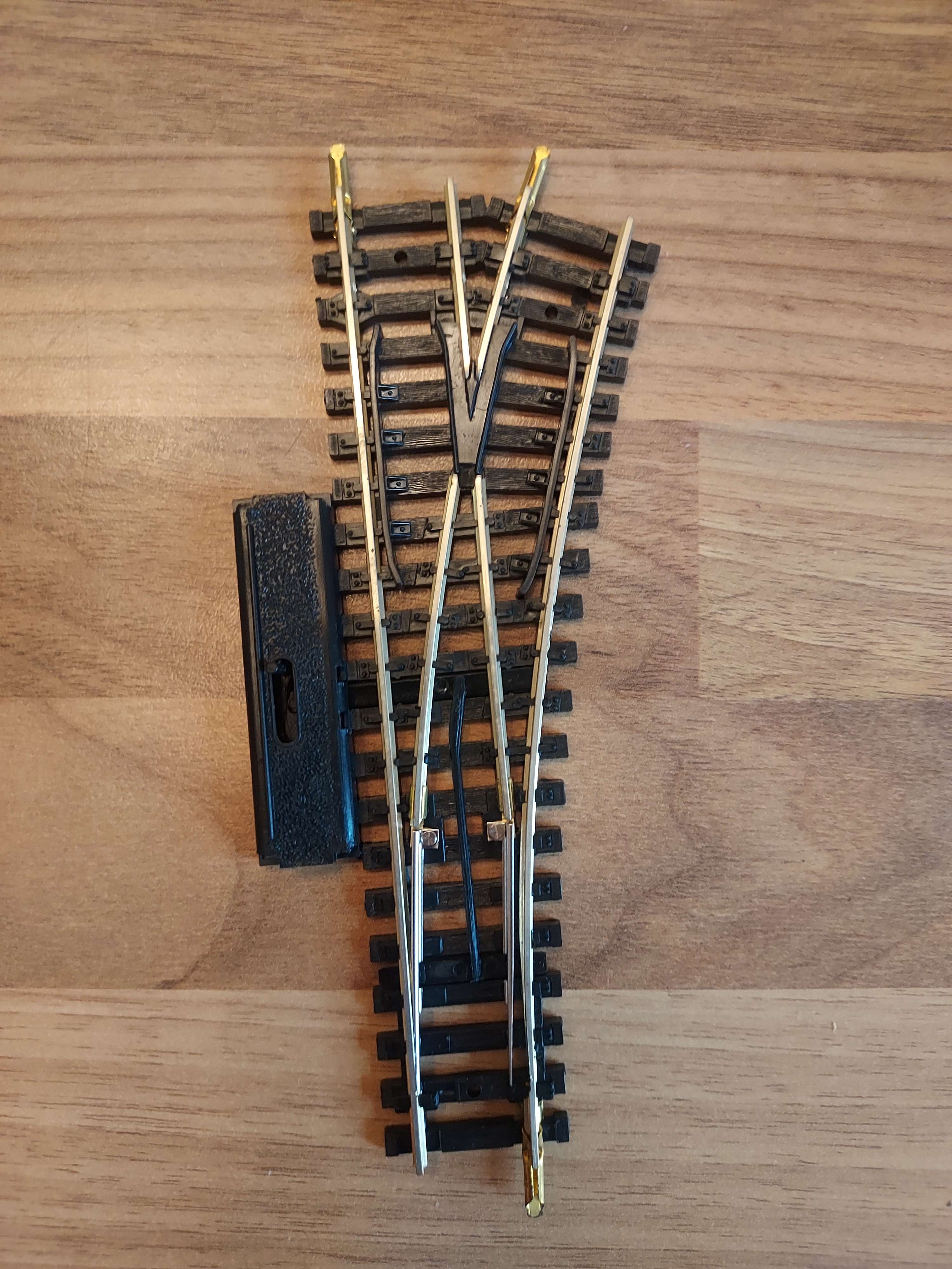 Jouef aiguillage droit manuel fonctionne maillechort HO 1/87