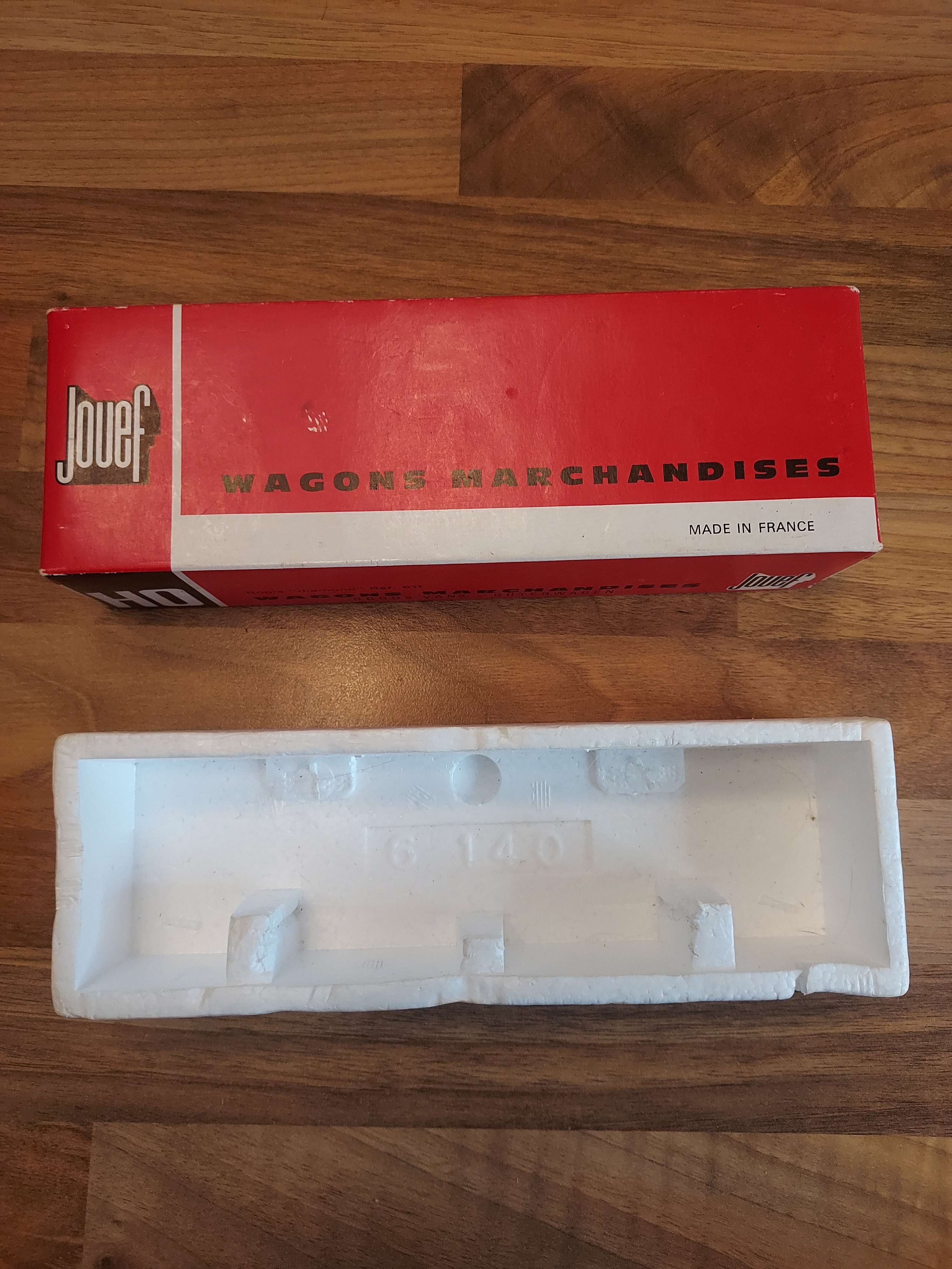 Jouef Bo&icirc;te vide de wagon tr&eacute;mie pechiney ref 6600 HO 