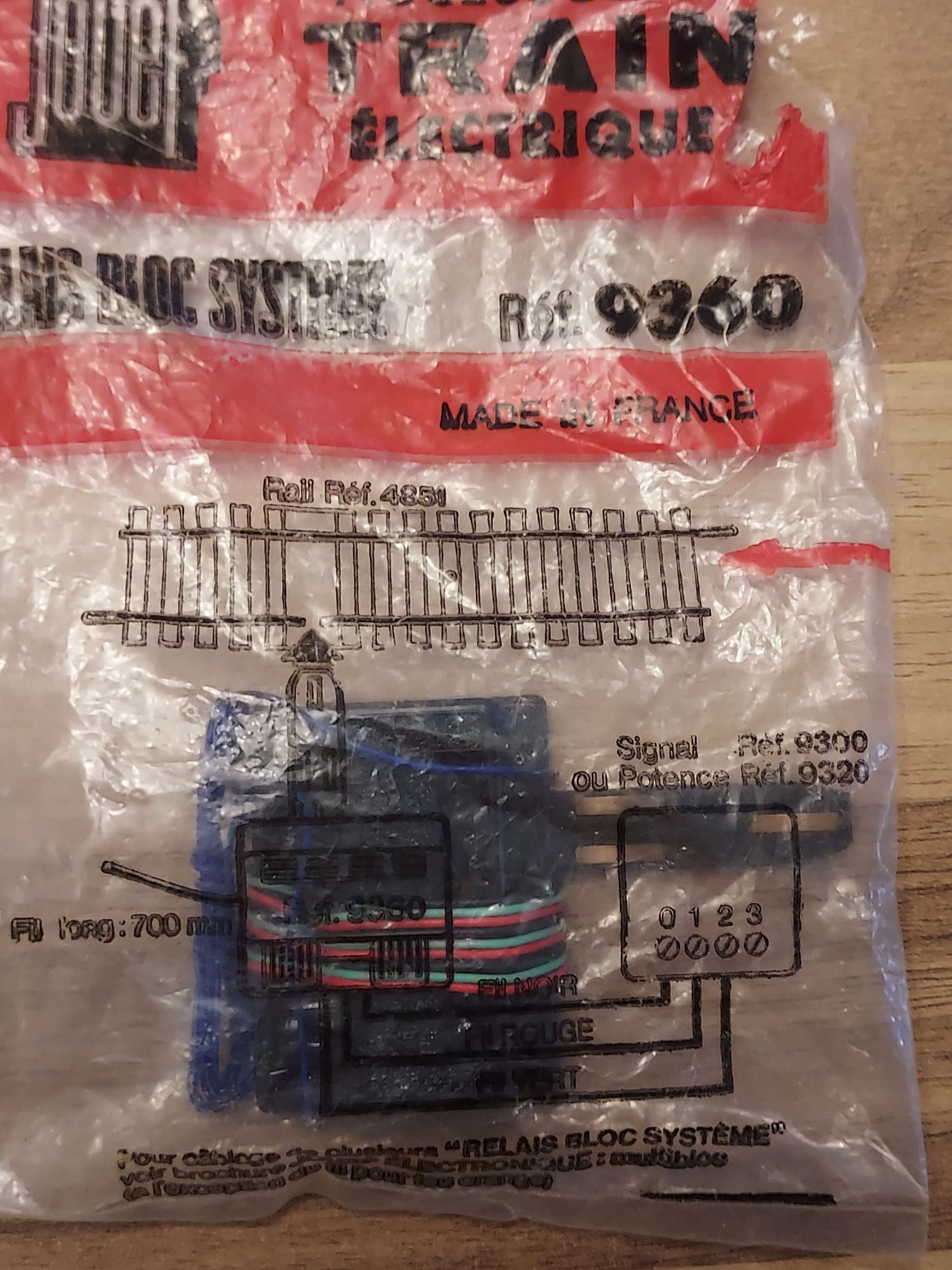 JOUEF HO RELAIS MONOBLOC SYSTEME 9360 TRAIN ELECTRIQUE NEUF