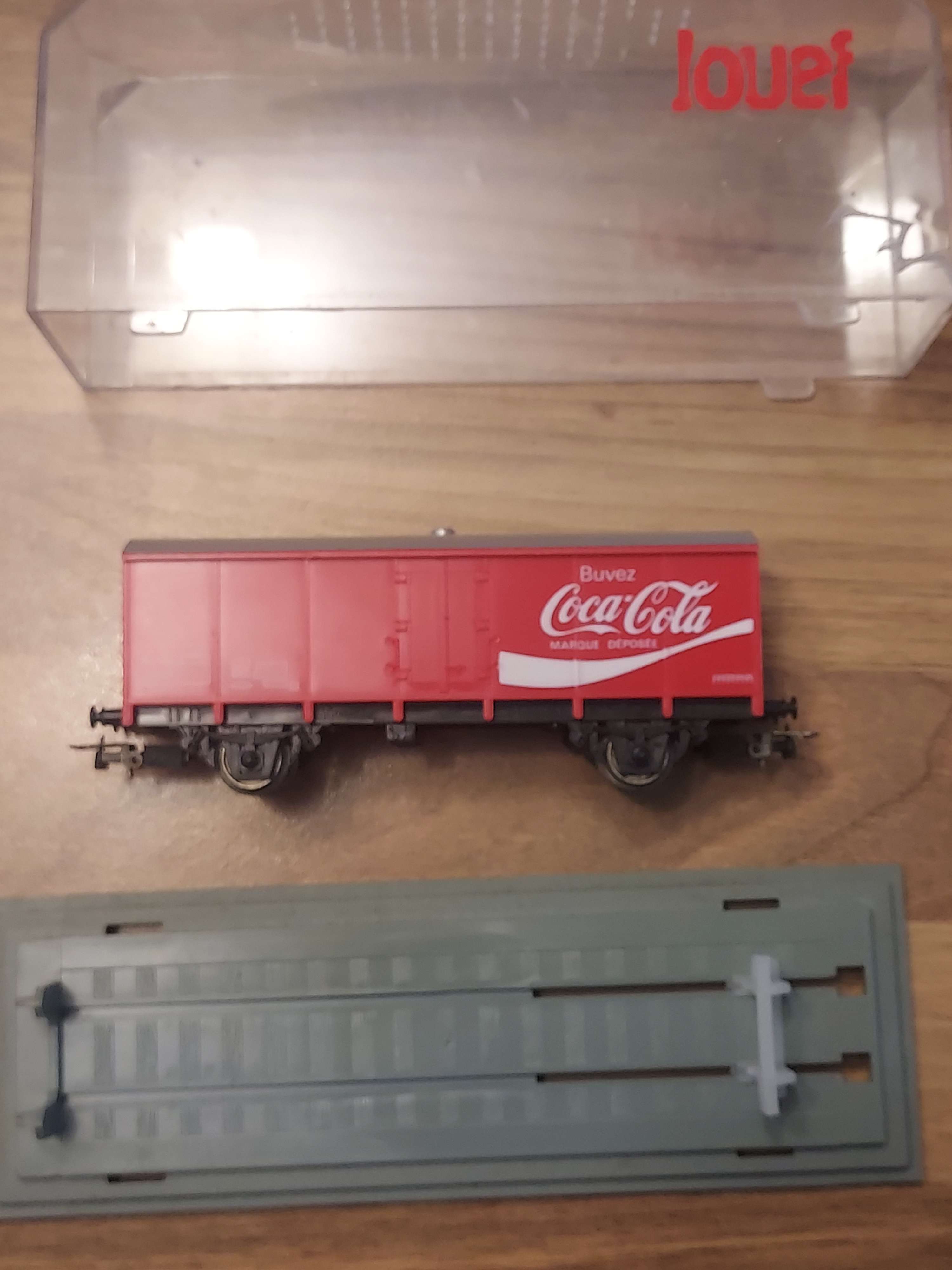 Jouef wagon coca cola Ho avec boite cristal 