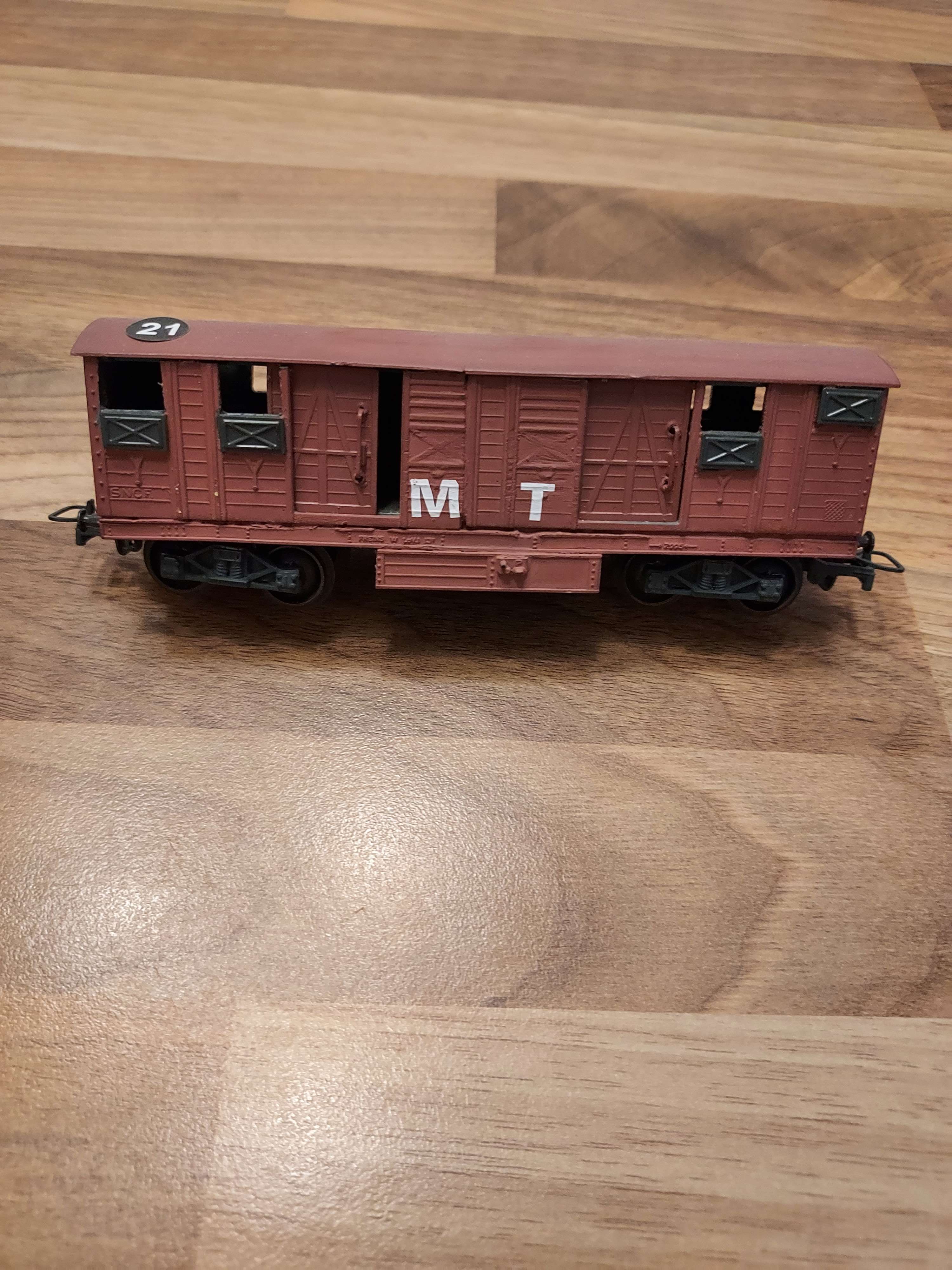 Jouef wagon marchandise m t HO ref 21