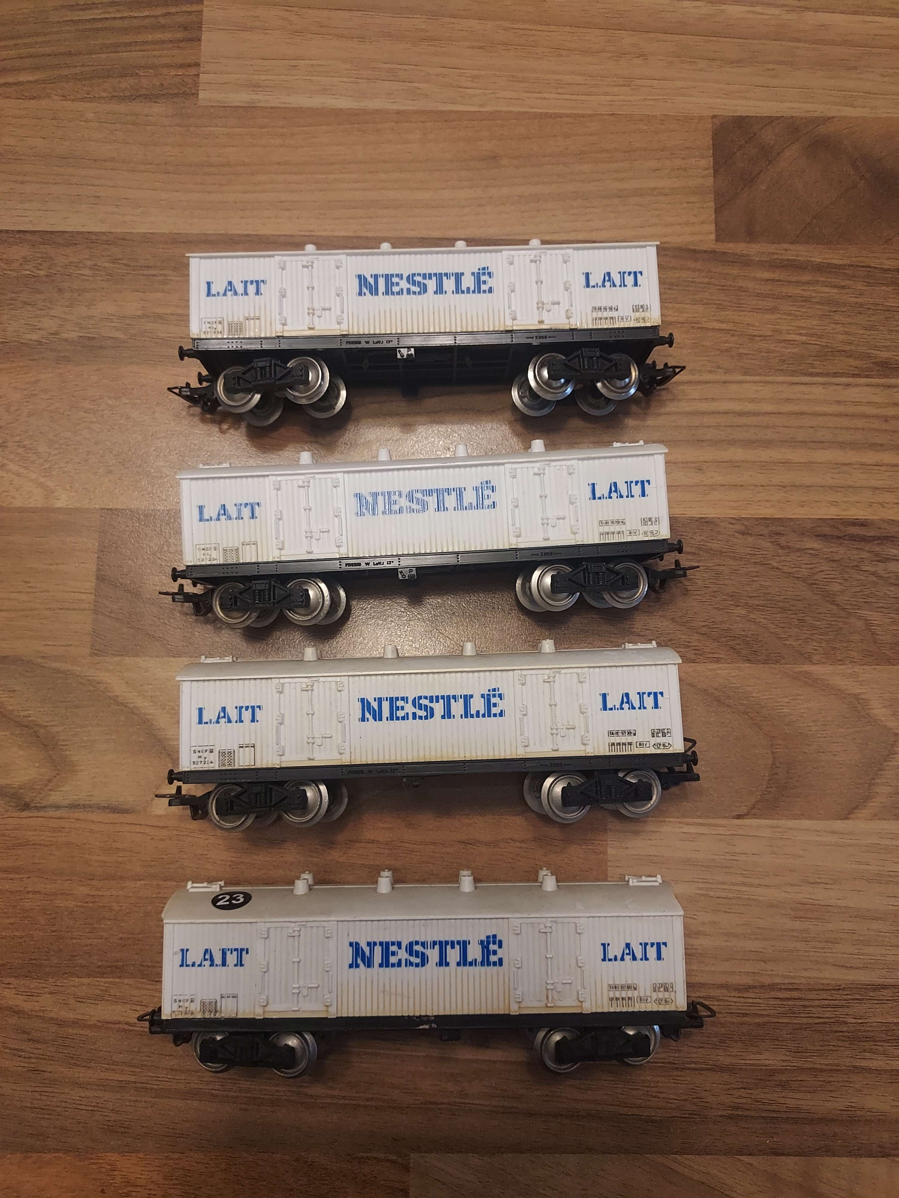 Jouef lot de 4 wagons Nestl&eacute; Ho