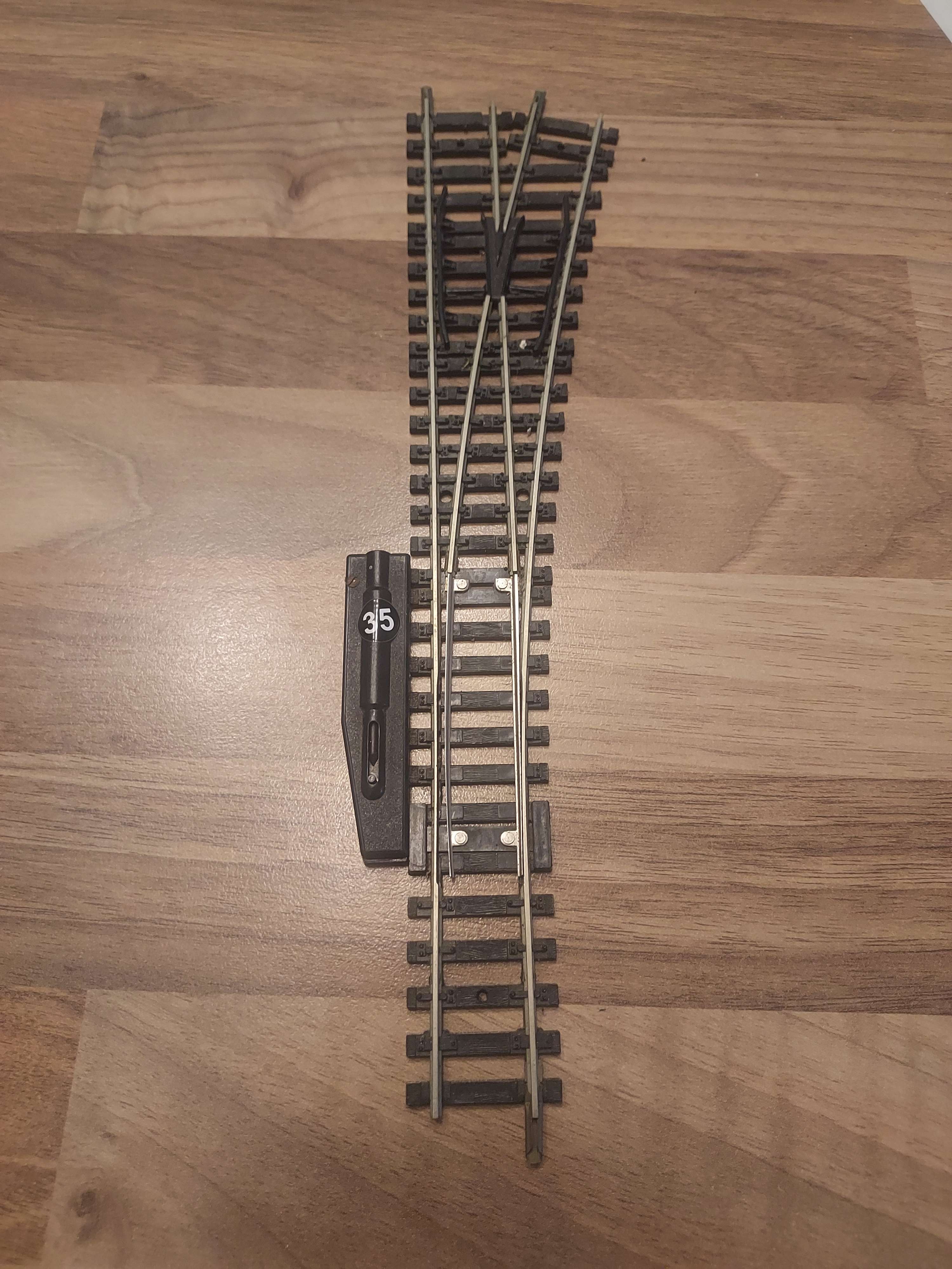 Jouef aiguillage long droit maillechort manuel ref 35