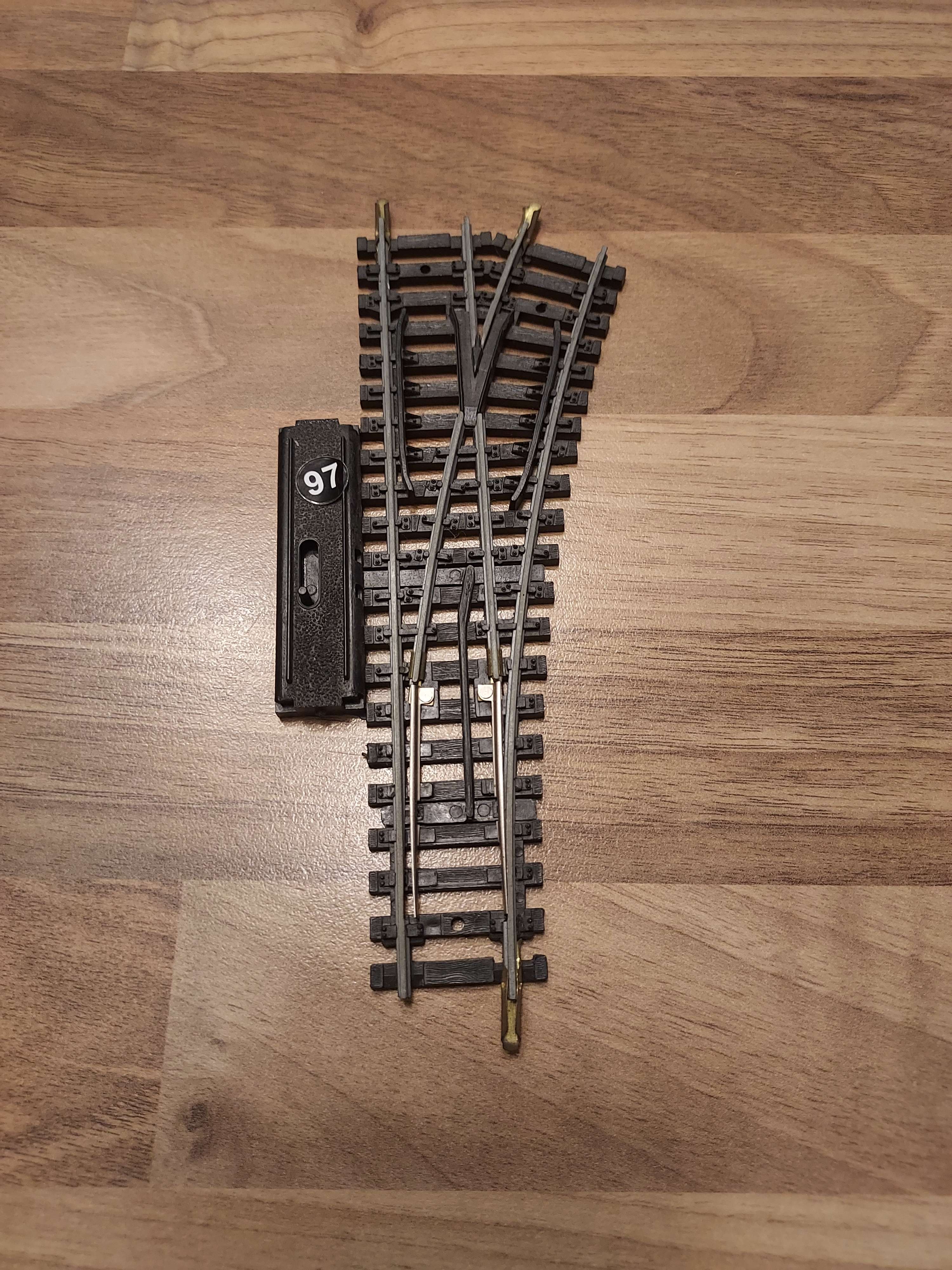 Jouef aiguillage droit manuel rails acier ref 97