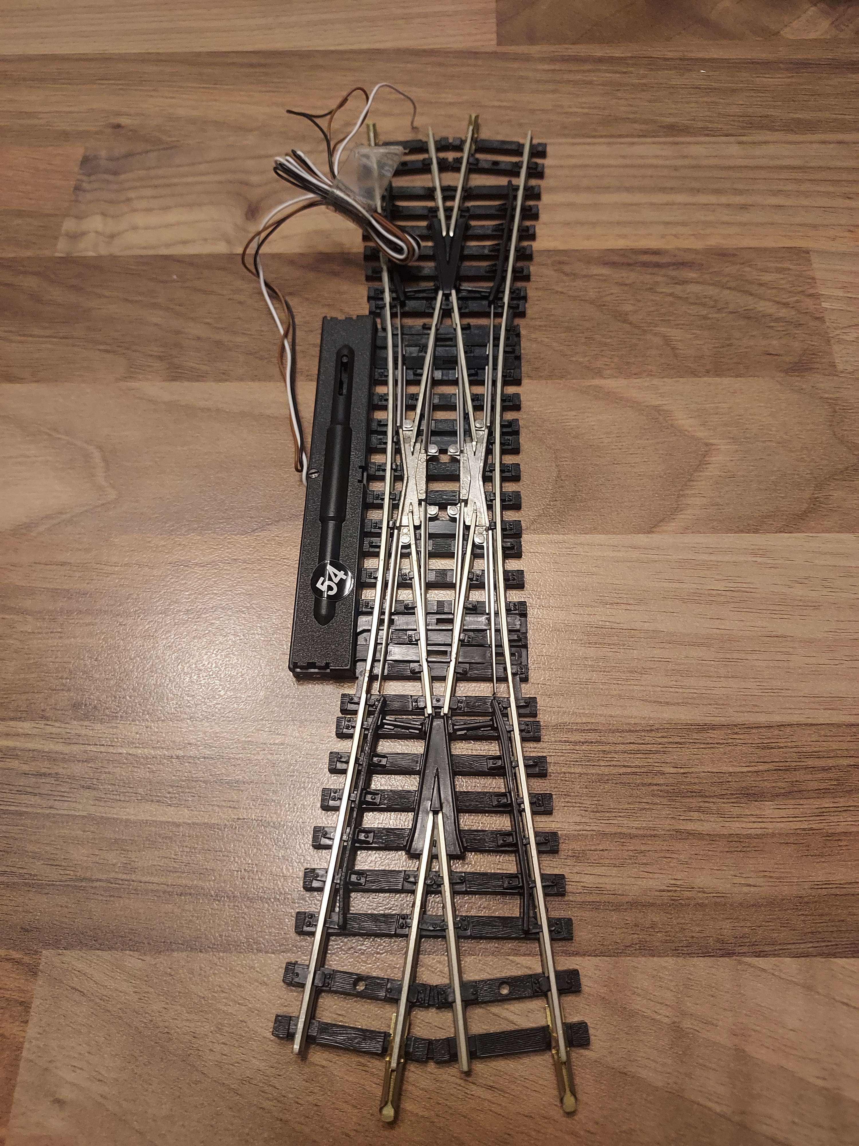 Jouef grand tjd aiguillage &eacute;lectrique rails maillechort R&eacute;f 54 fonctionne 