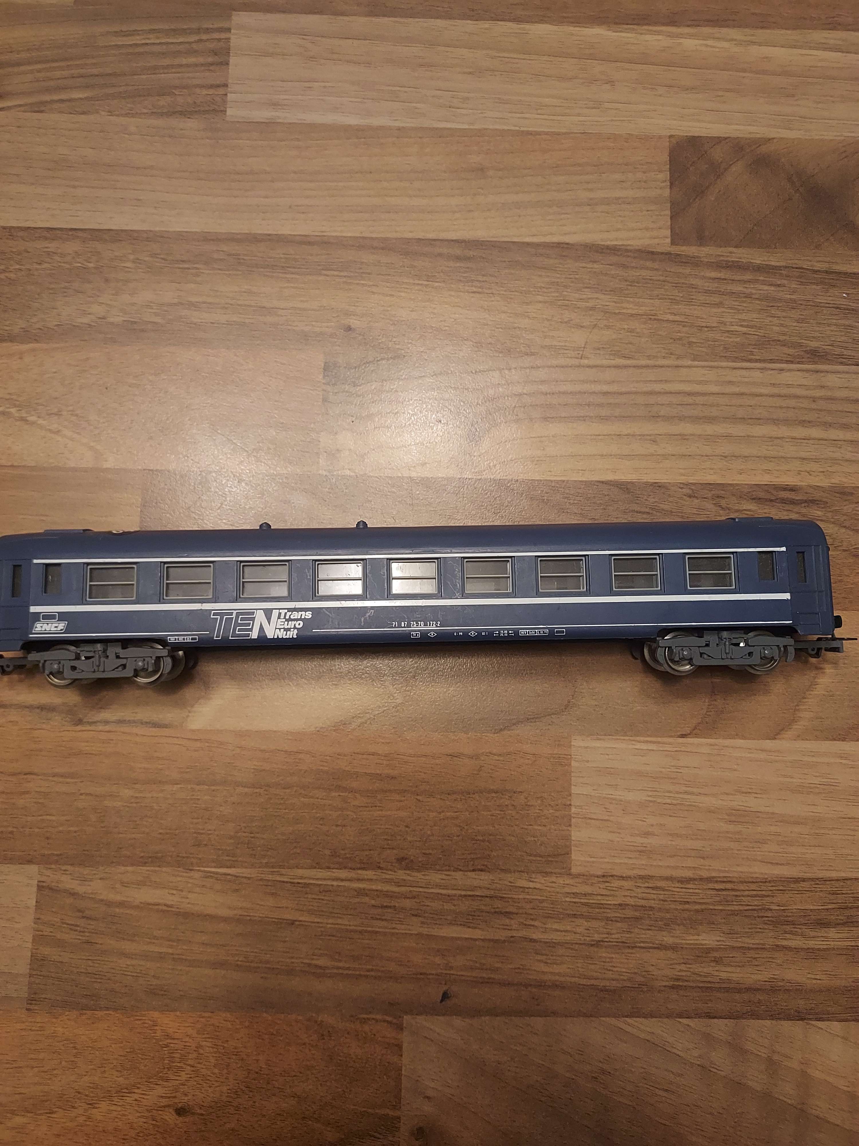 Jouef wagon voyageur ten trans euro nuit HO ref 64