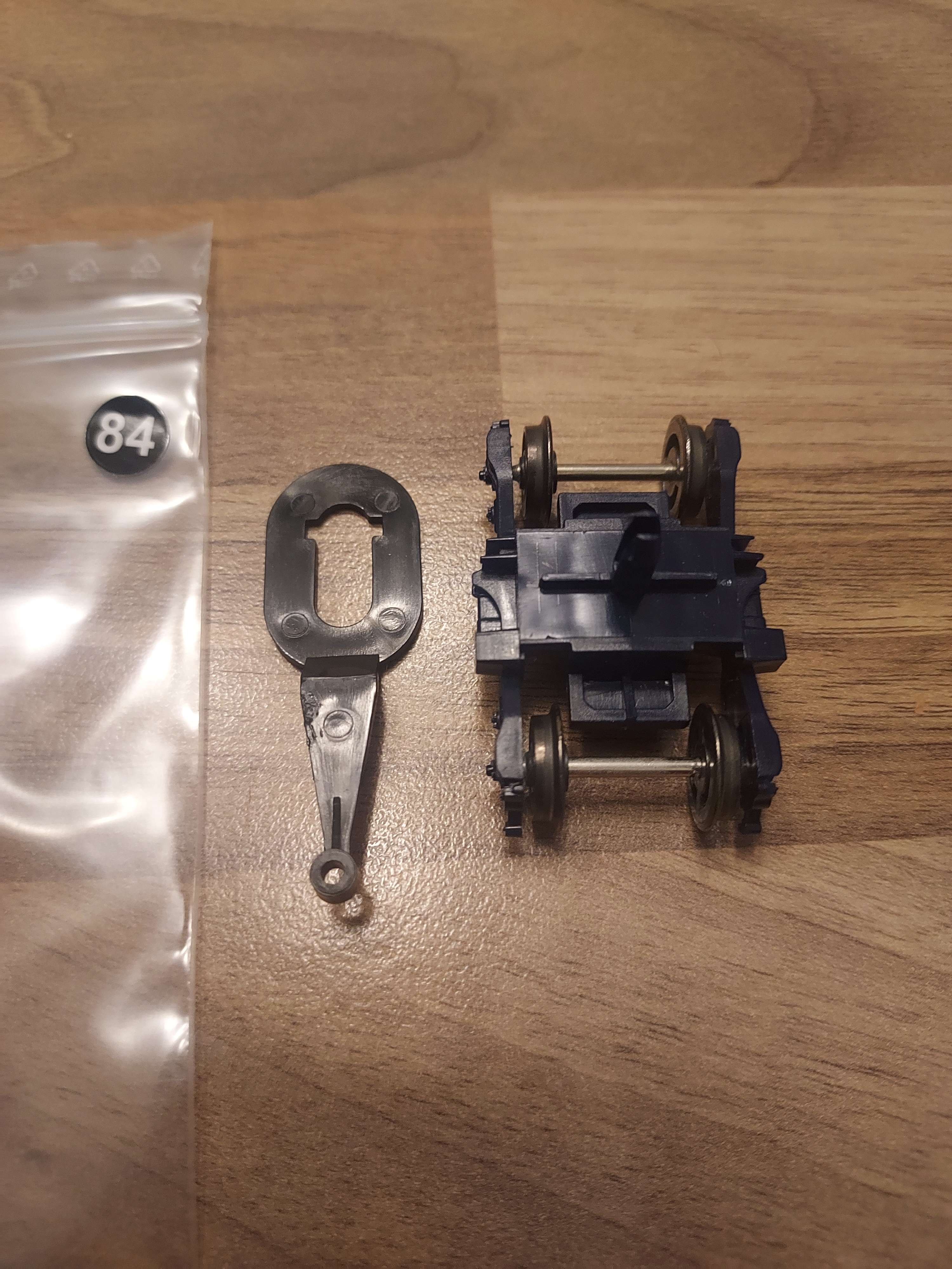 Jouef bogie avec atelage de voiture eurostar HO ref 84