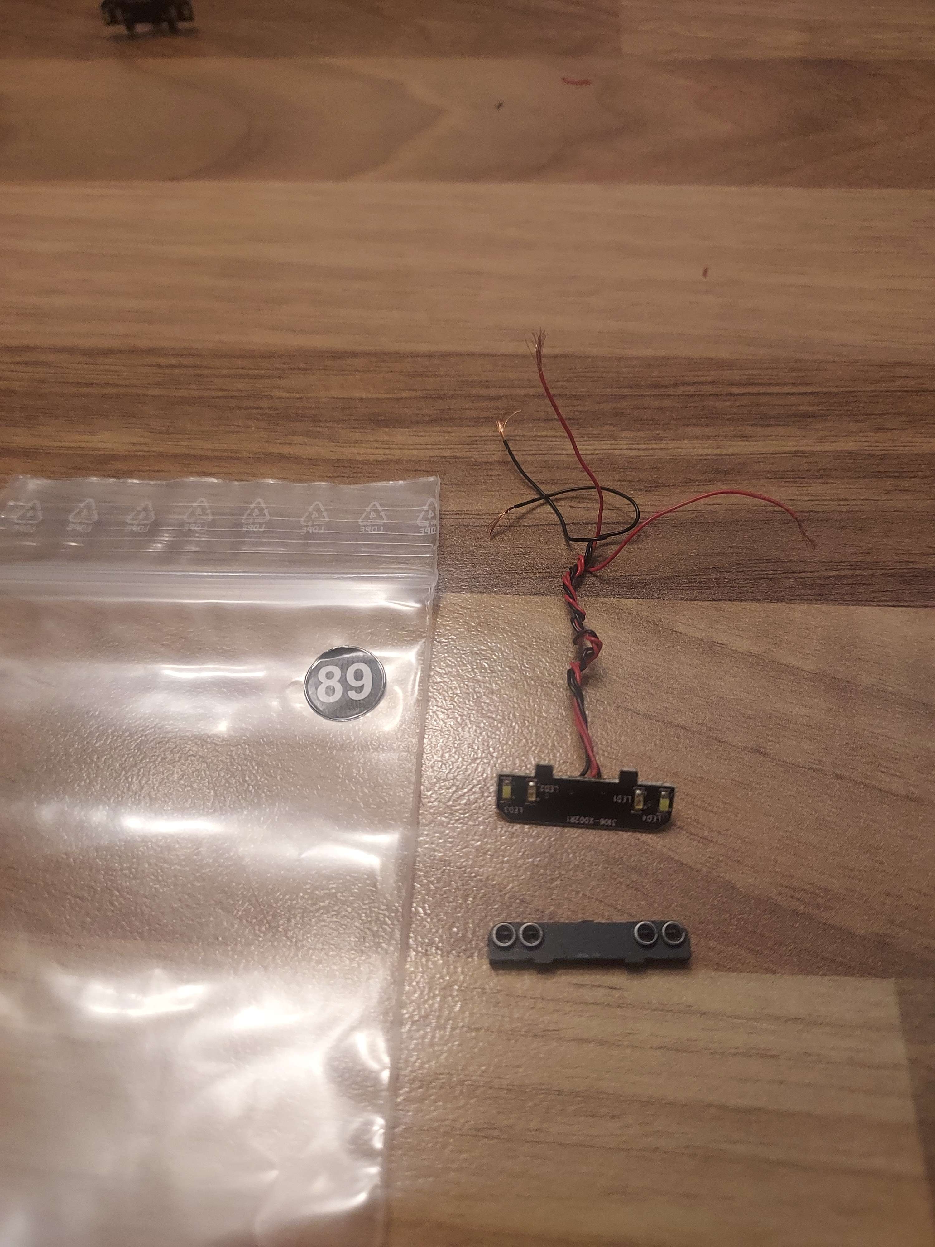 Jouef carte de circuit imprim&eacute; &eacute;clairage invers&eacute; autorail hj 2017 Ho