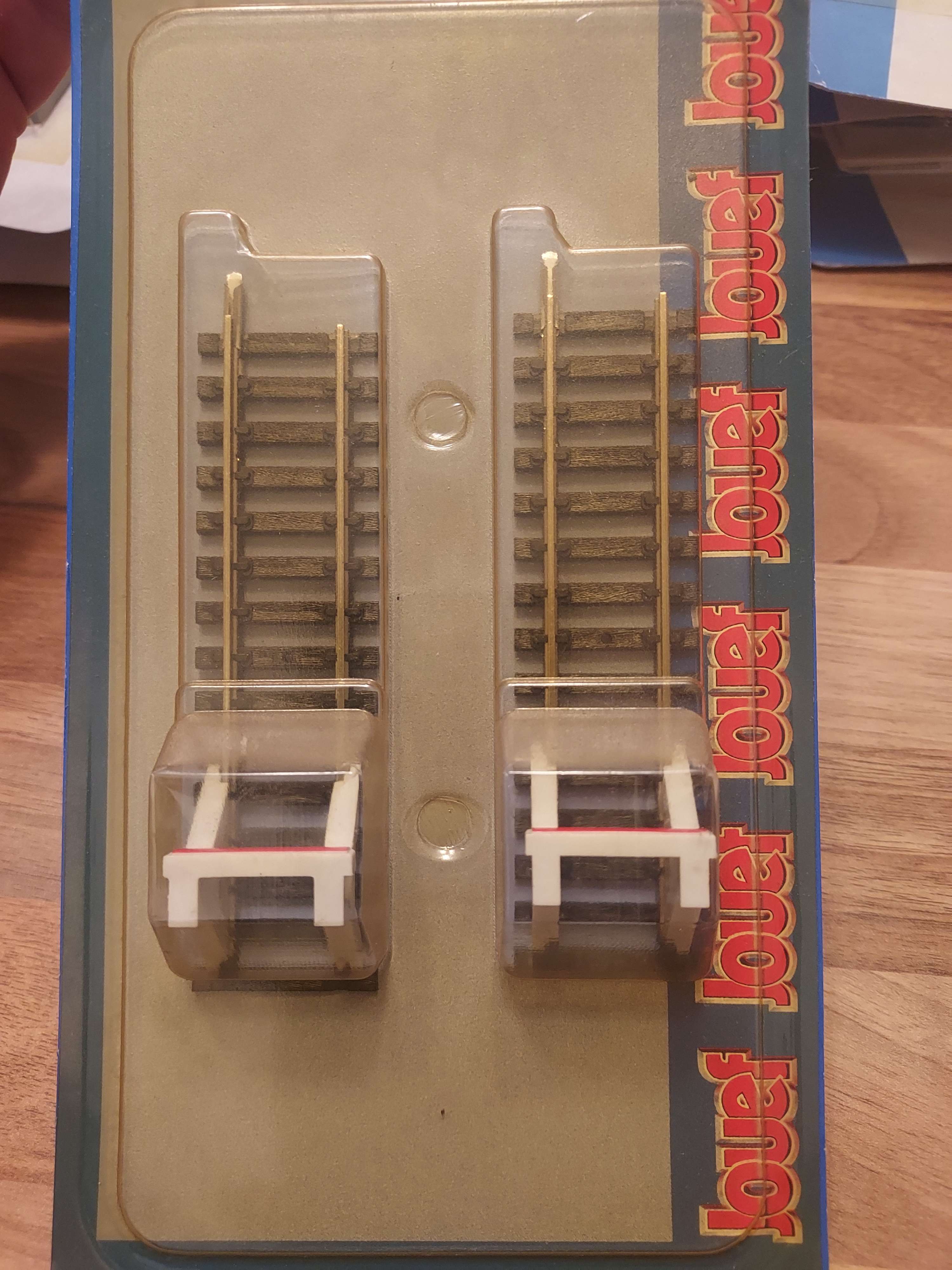 Jouef rail droit 2 rails Heurtoir maillechort neuf  HO 