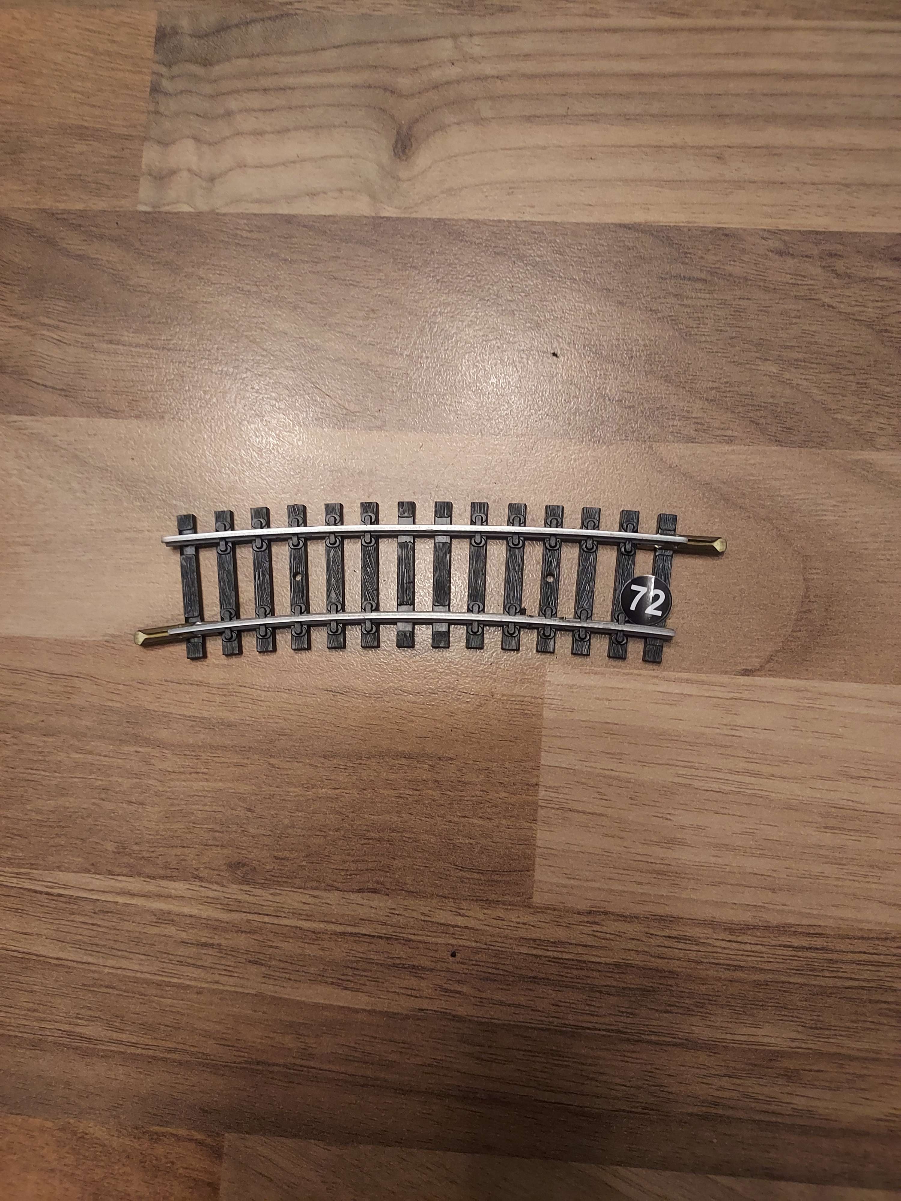 Jouef rail courbe acier ref 4872 1/2 courbe rayon 385 mm r&eacute;f 72