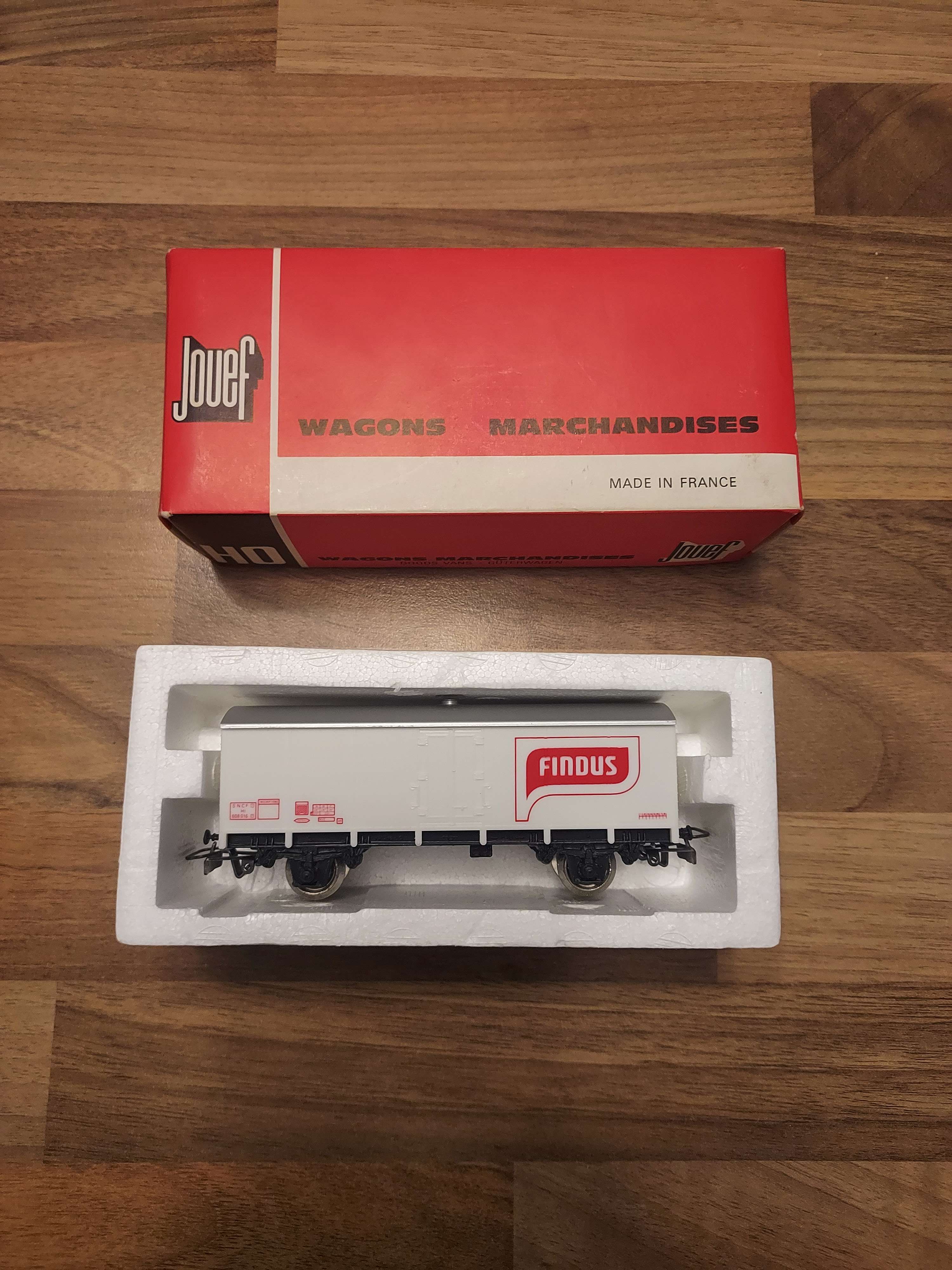 Jouef wagon findus avec boite HO 6266 tr&egrave;s bon &eacute;tat 