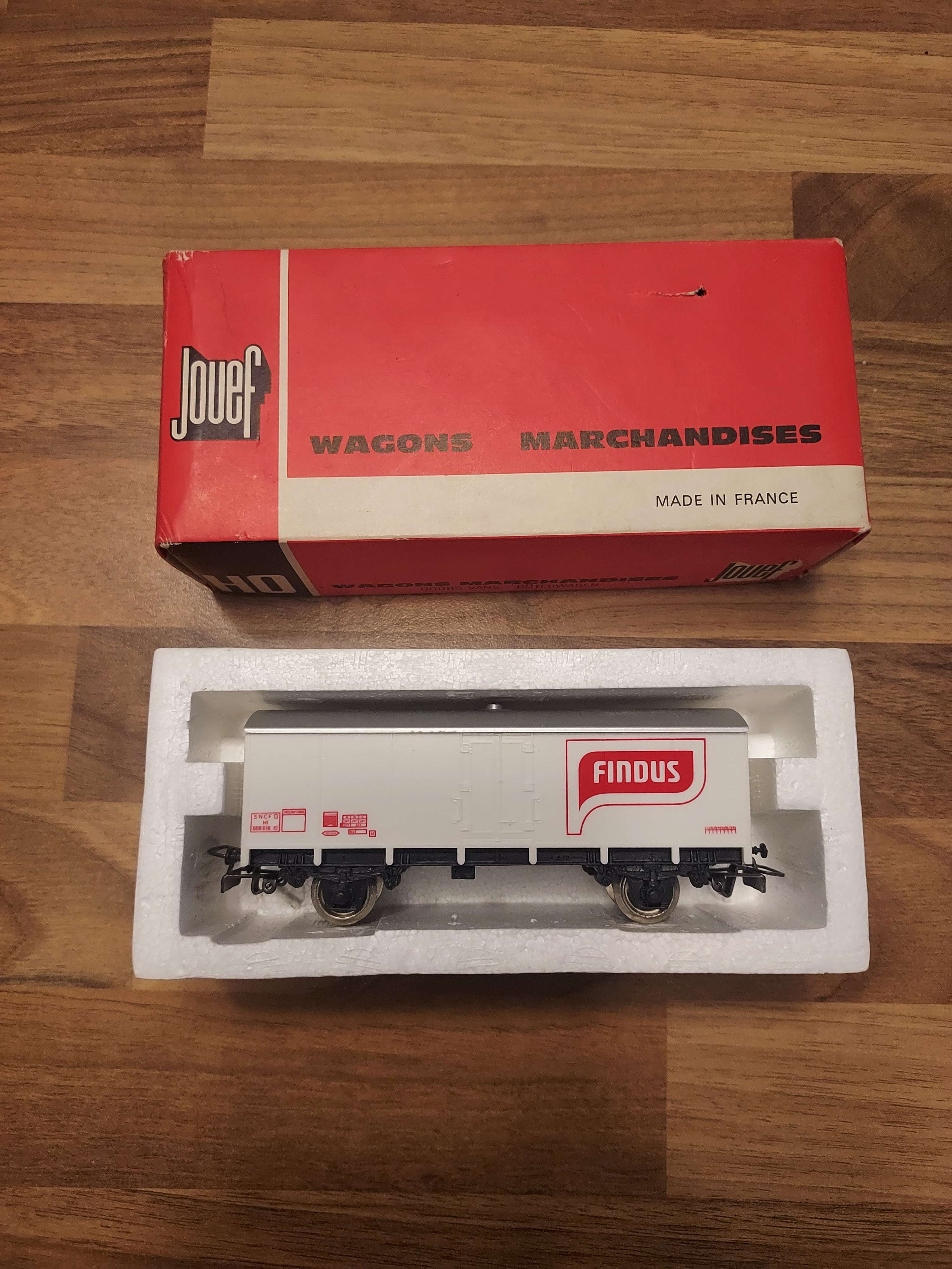 Jouef wagon findus avec boite 6266 ref 52 