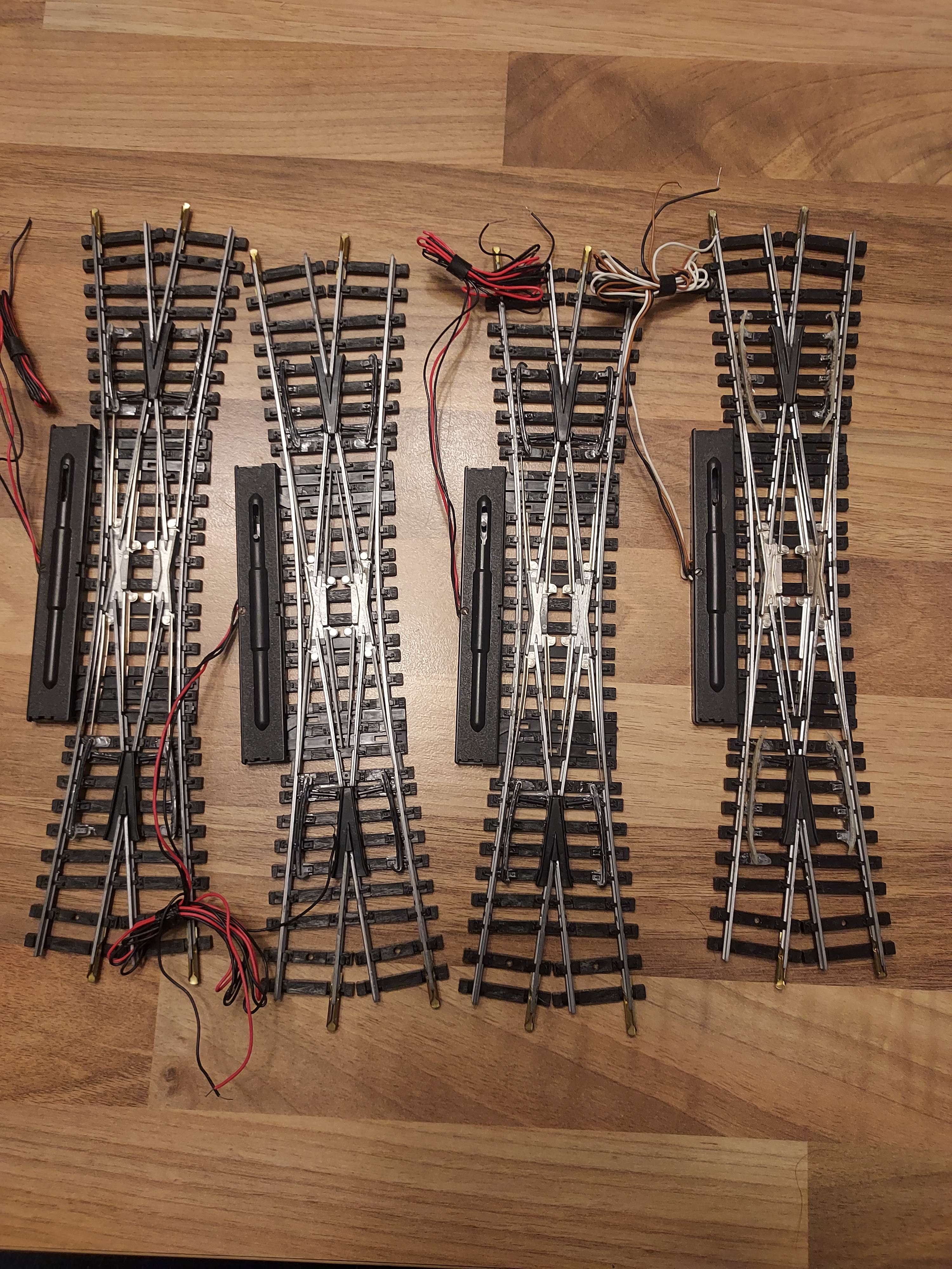 Jouef lot de 4 aiguillage tjd HO &eacute;lectrique 