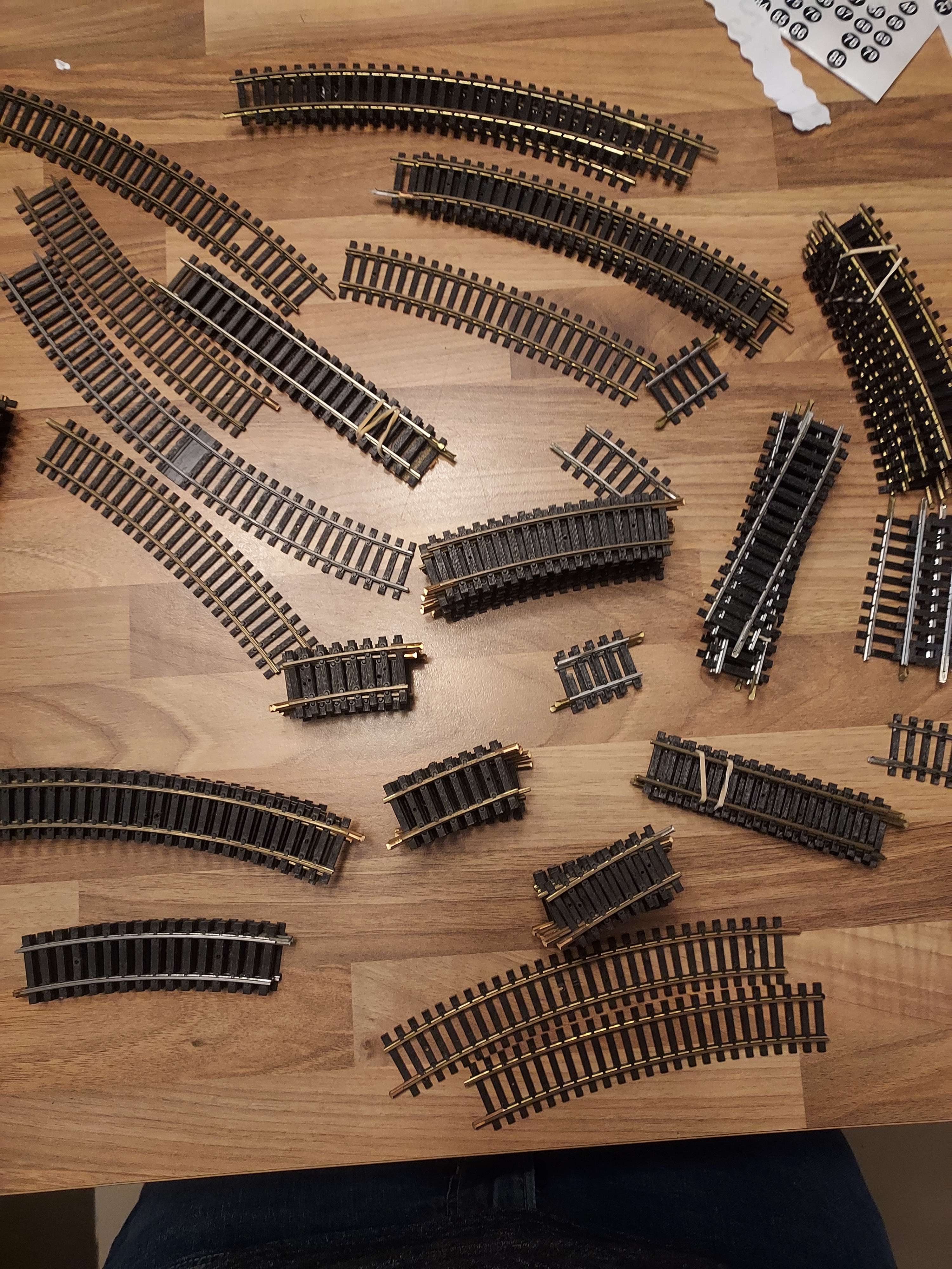 Jouef fleischmann lot de 80 rails droits courbes