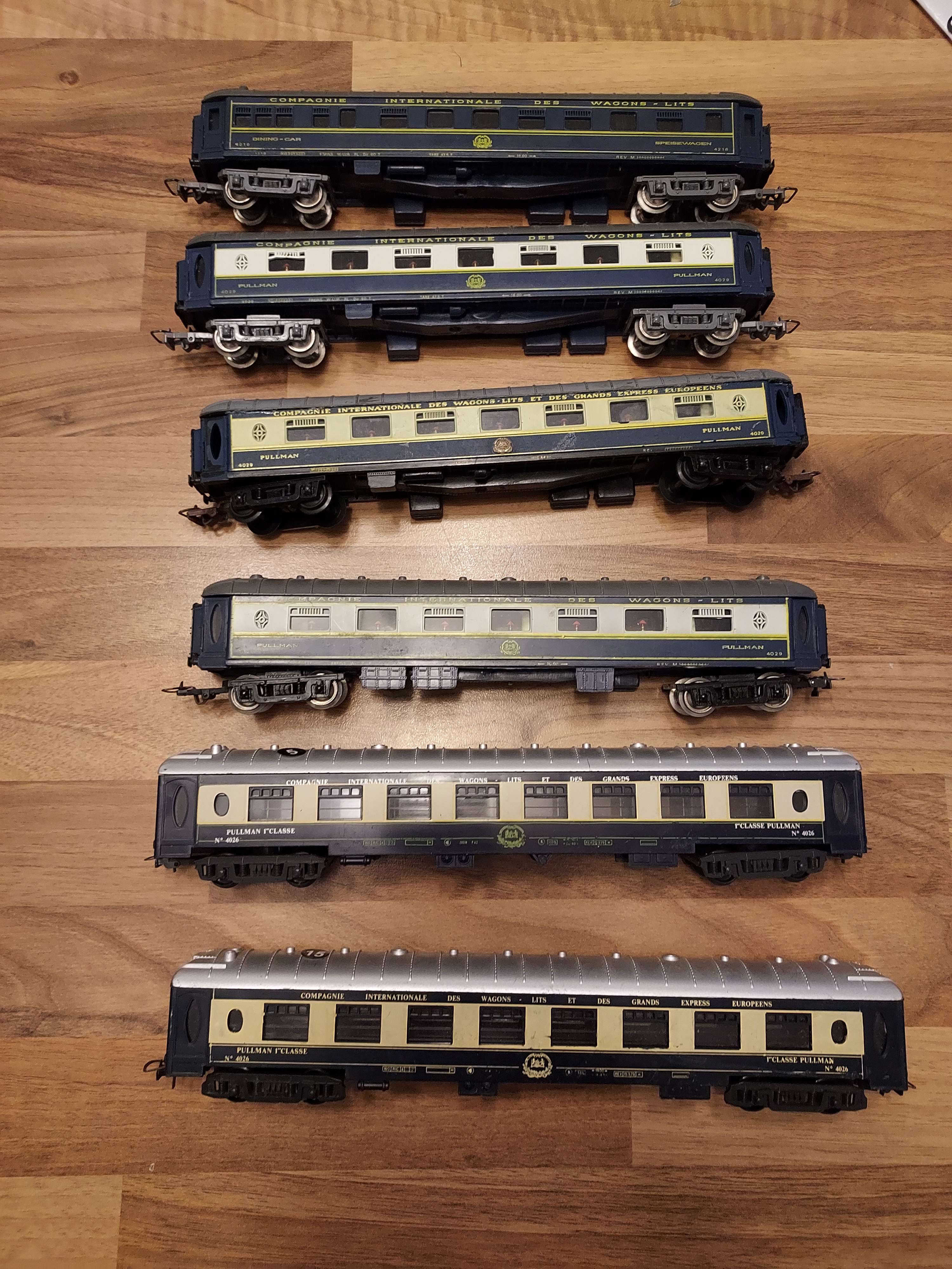 Jouef fobbi lot de 7 voiture Wagon lit restaurant Ho