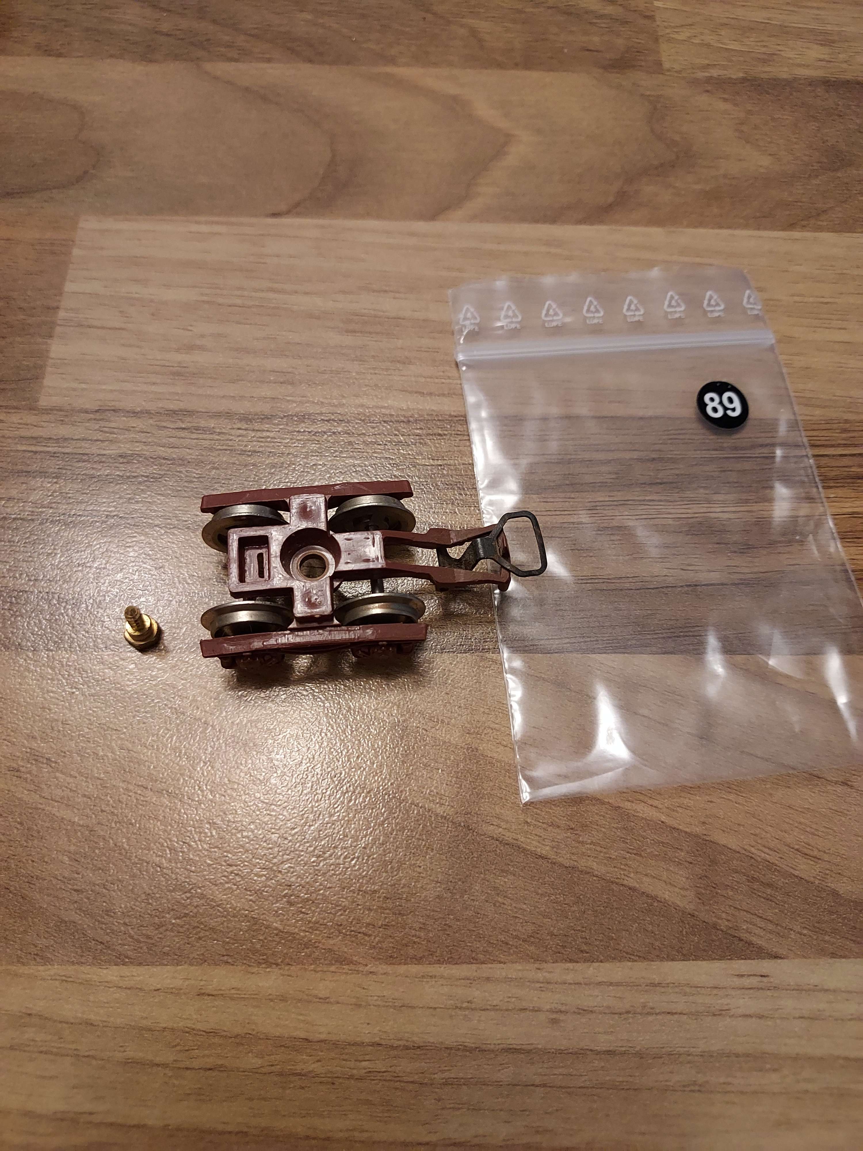 Jouef bogie y 25 brun avec vis  HO ref 89