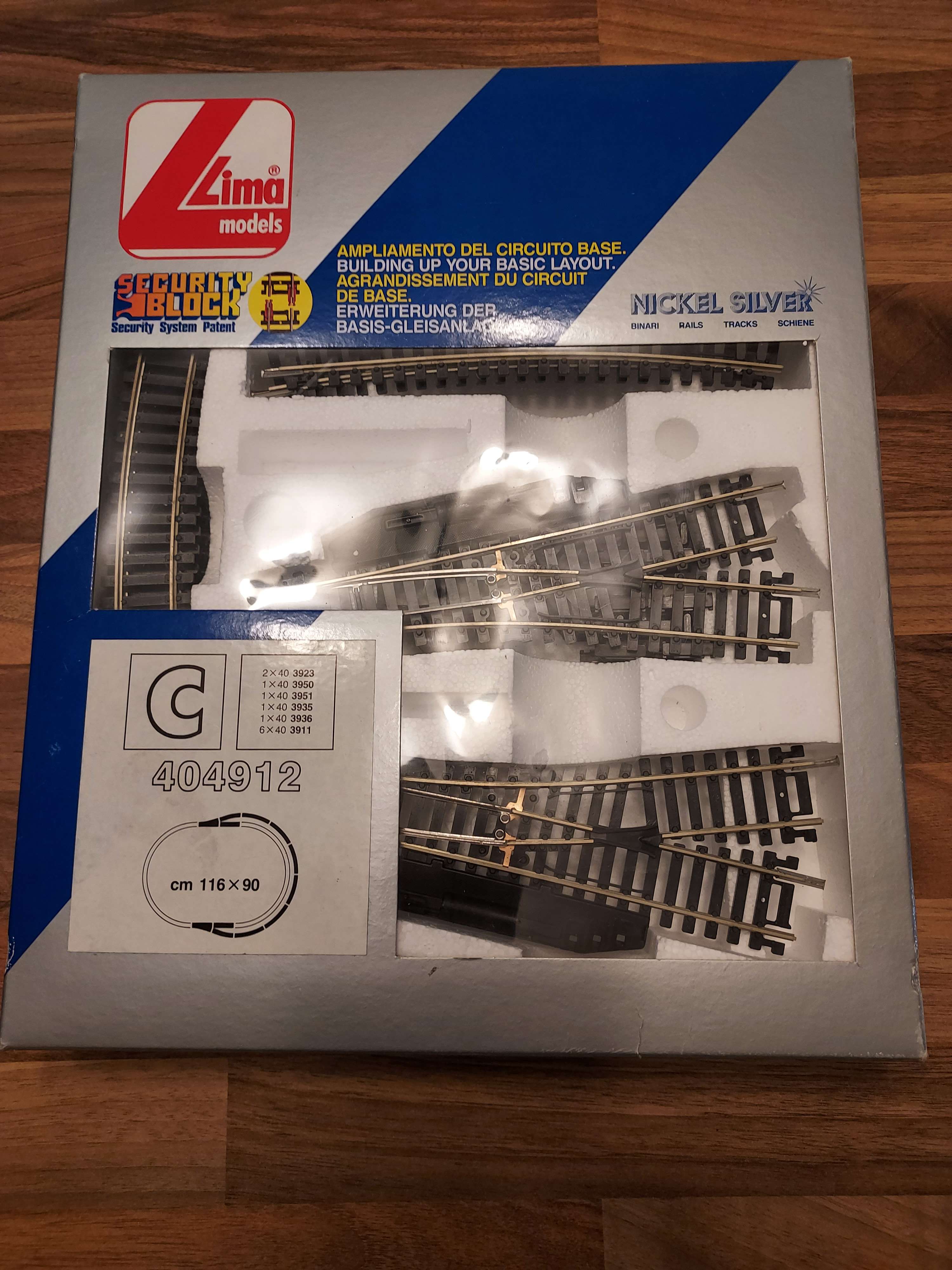 Coffret lima rails droits courbes aiguillage HO lima 404912