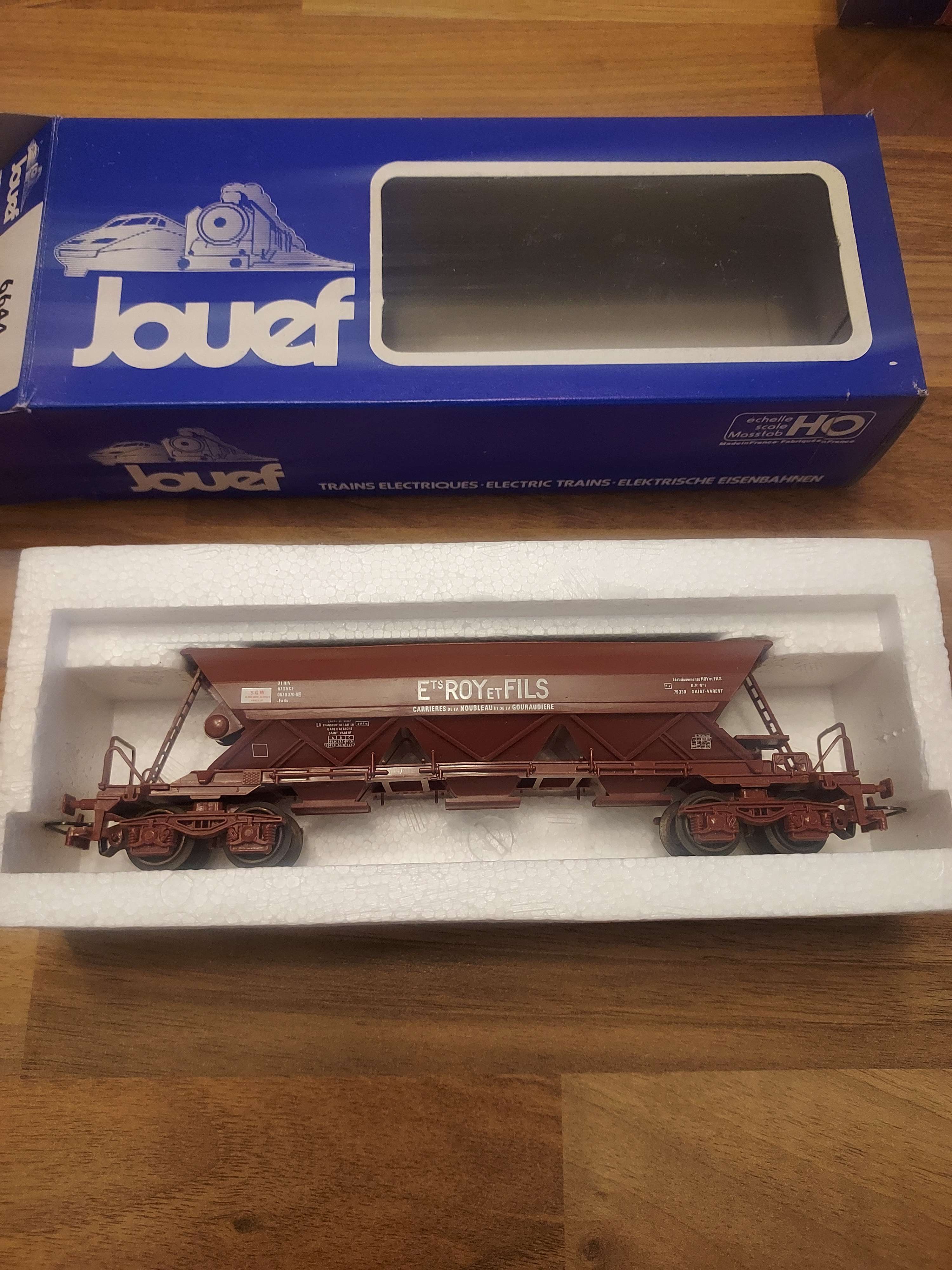 Jouef wagon tr&eacute;mie 6644 ets Roy et fils ho avec boite ref 3