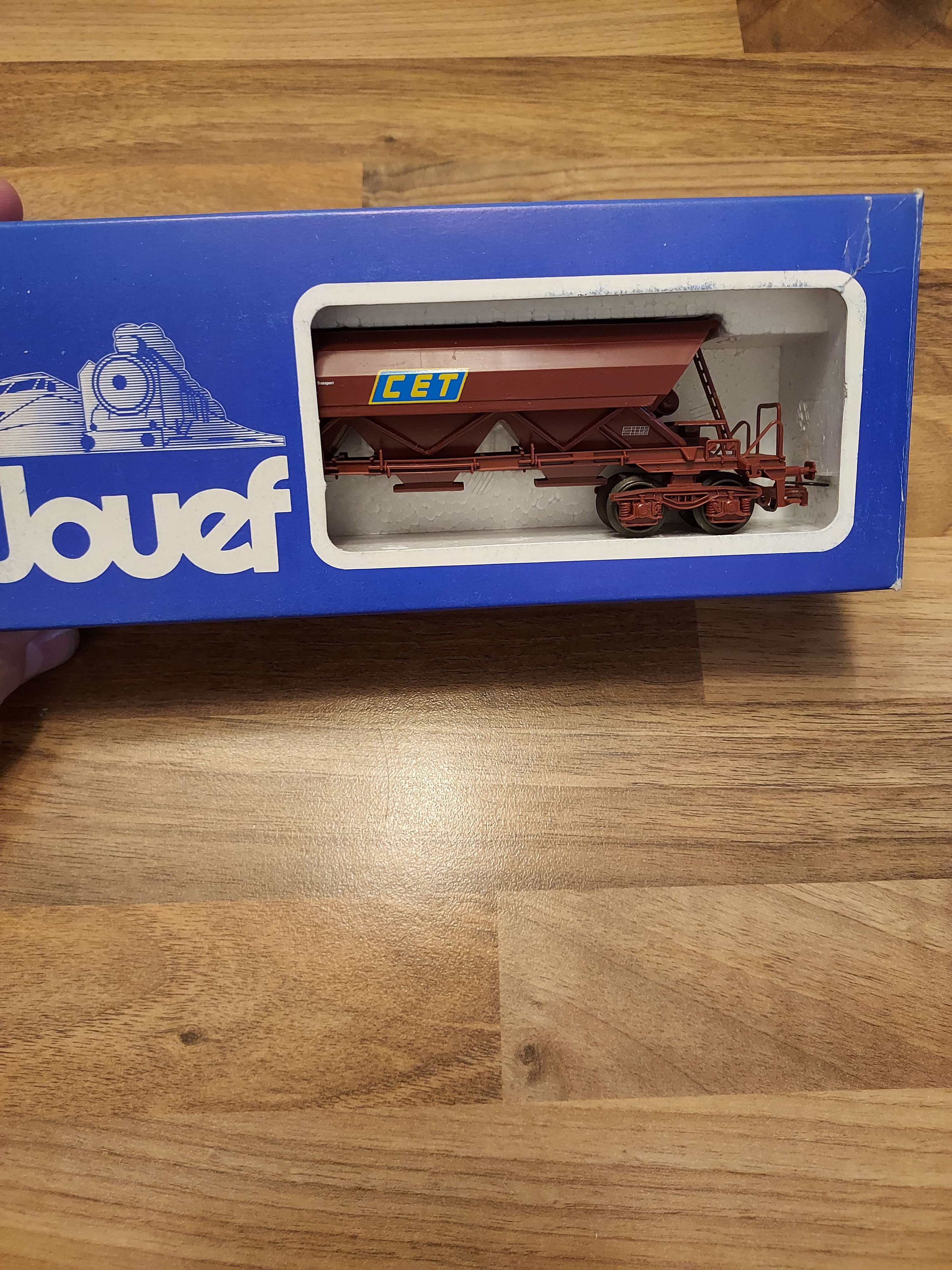 Jouef wagon 6643 tr&eacute;mie CET HO avec boite 