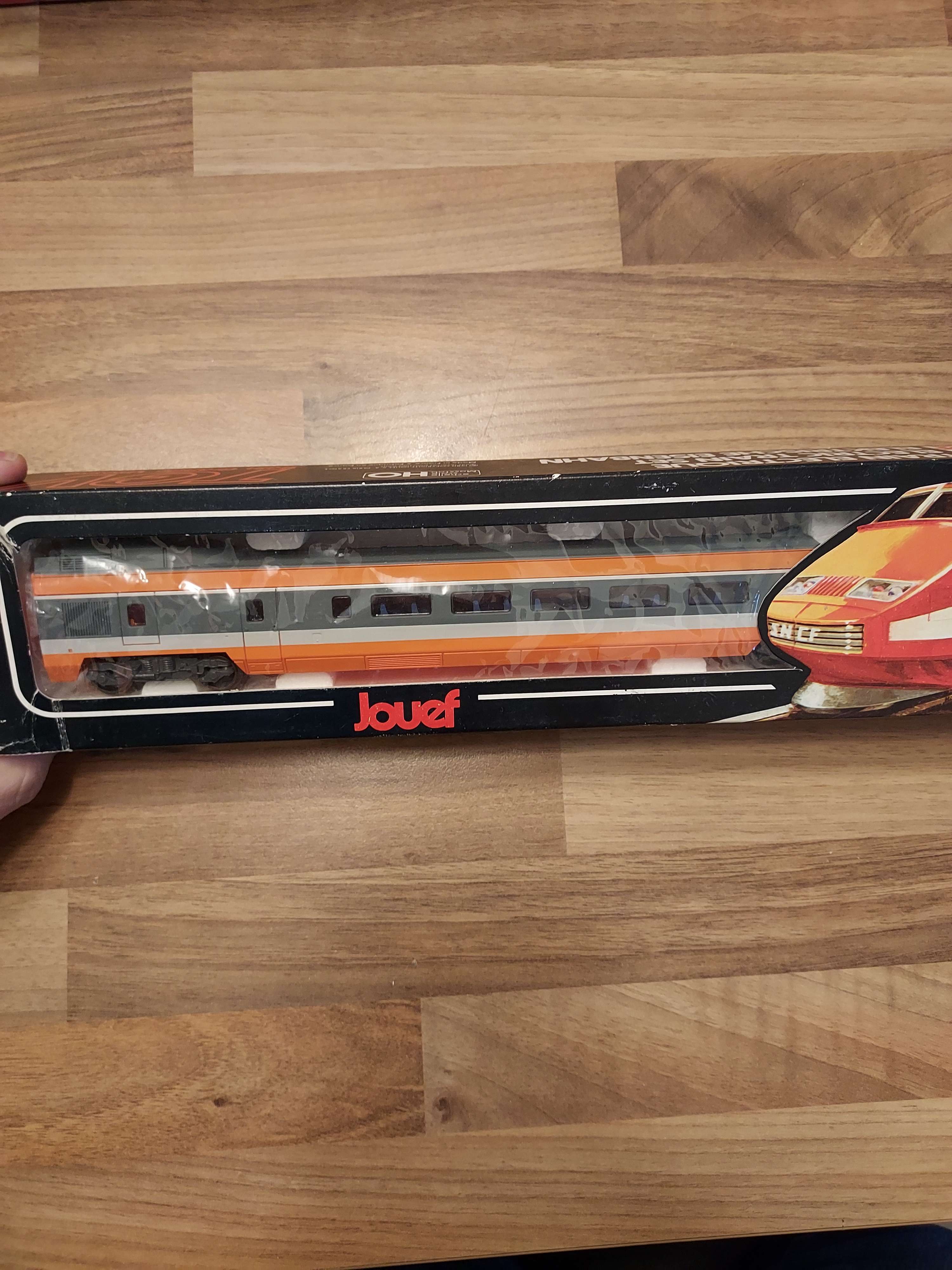 Jouef voiture tgv sud est HO avec boite plus bogie 5471 ref 17