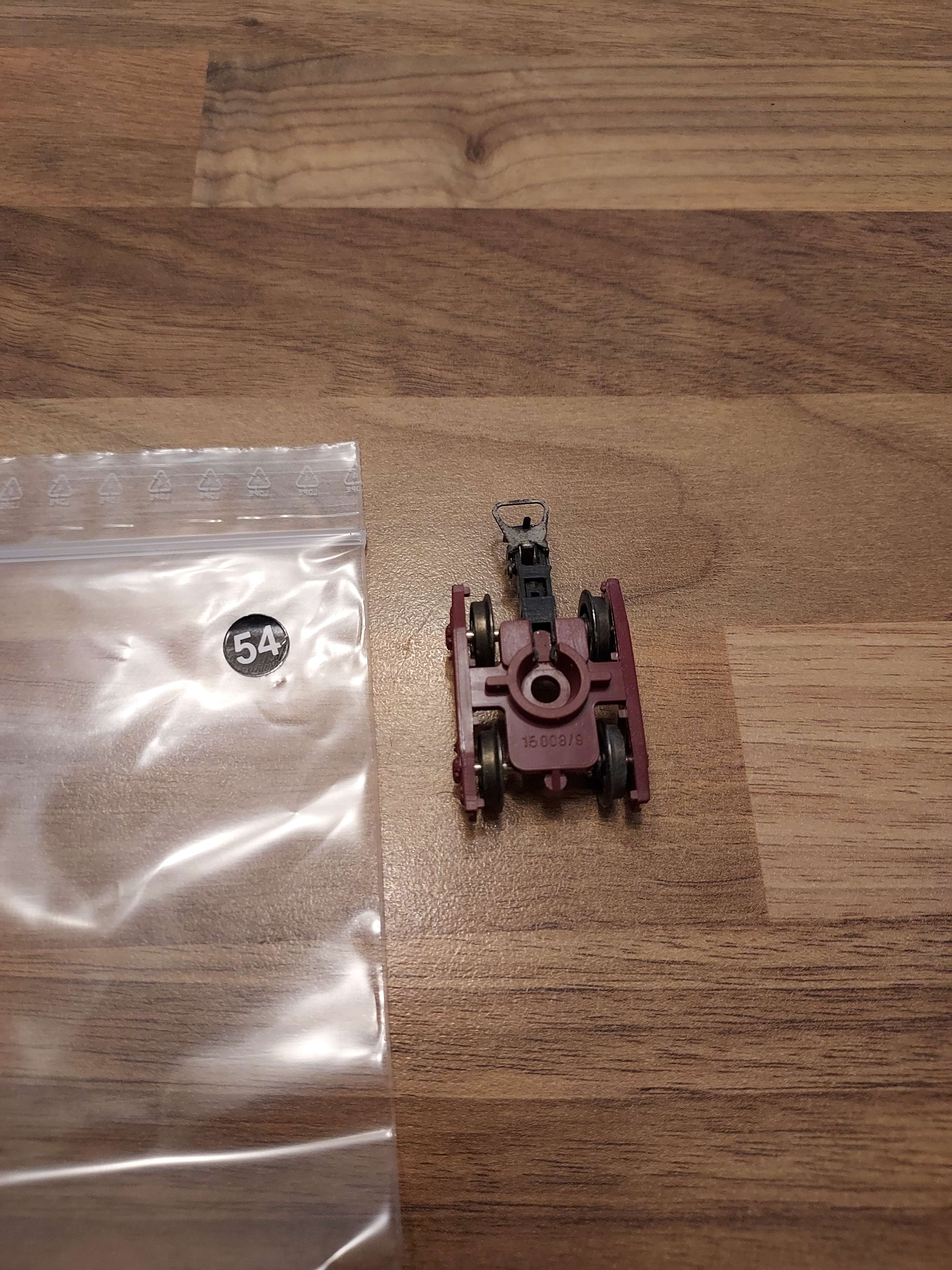 Jouef bogie  clipsable HO ref 54 brun 
