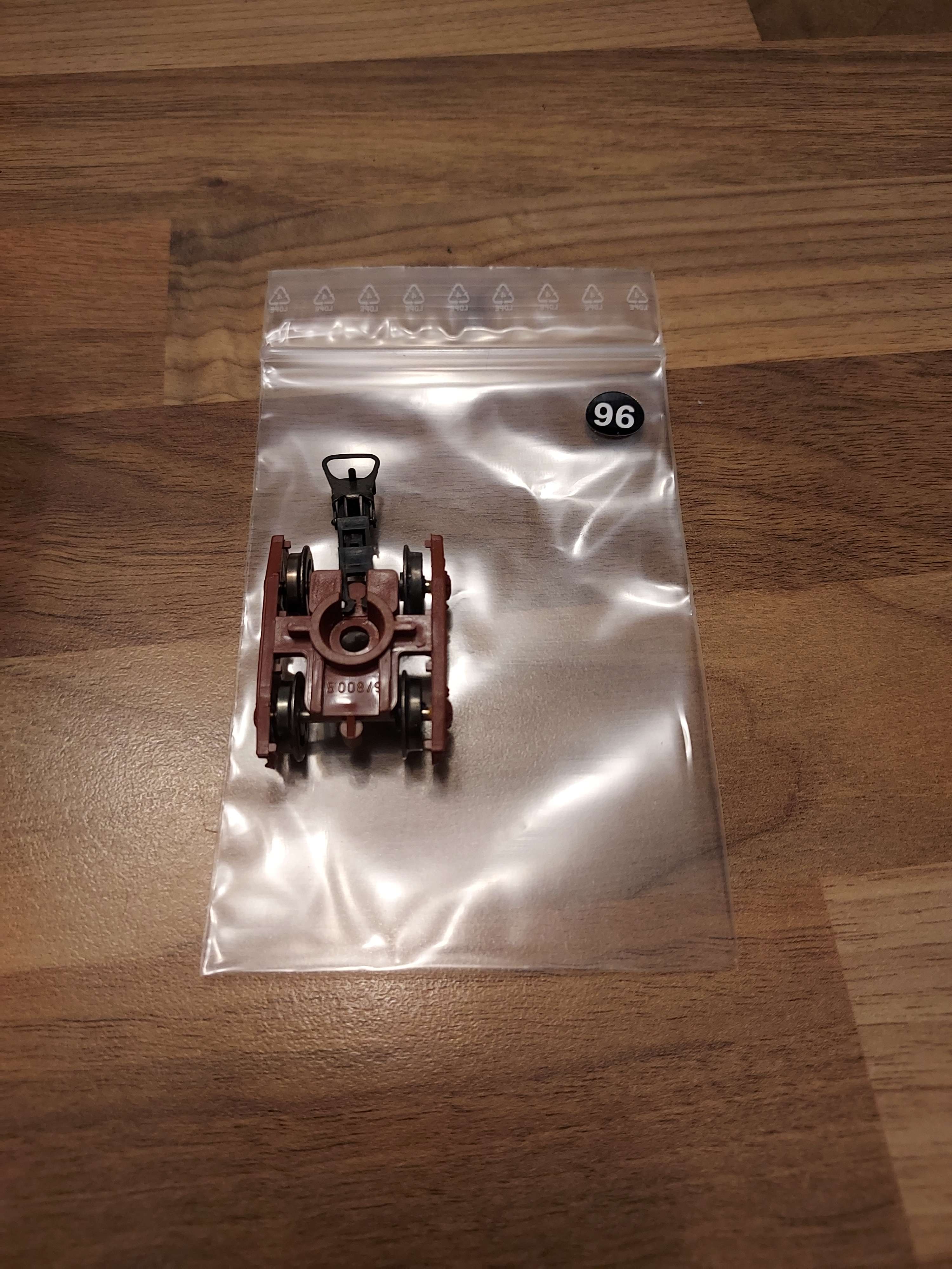 Jouef bogie y 25 &agrave; clipser HO brun ref 96
