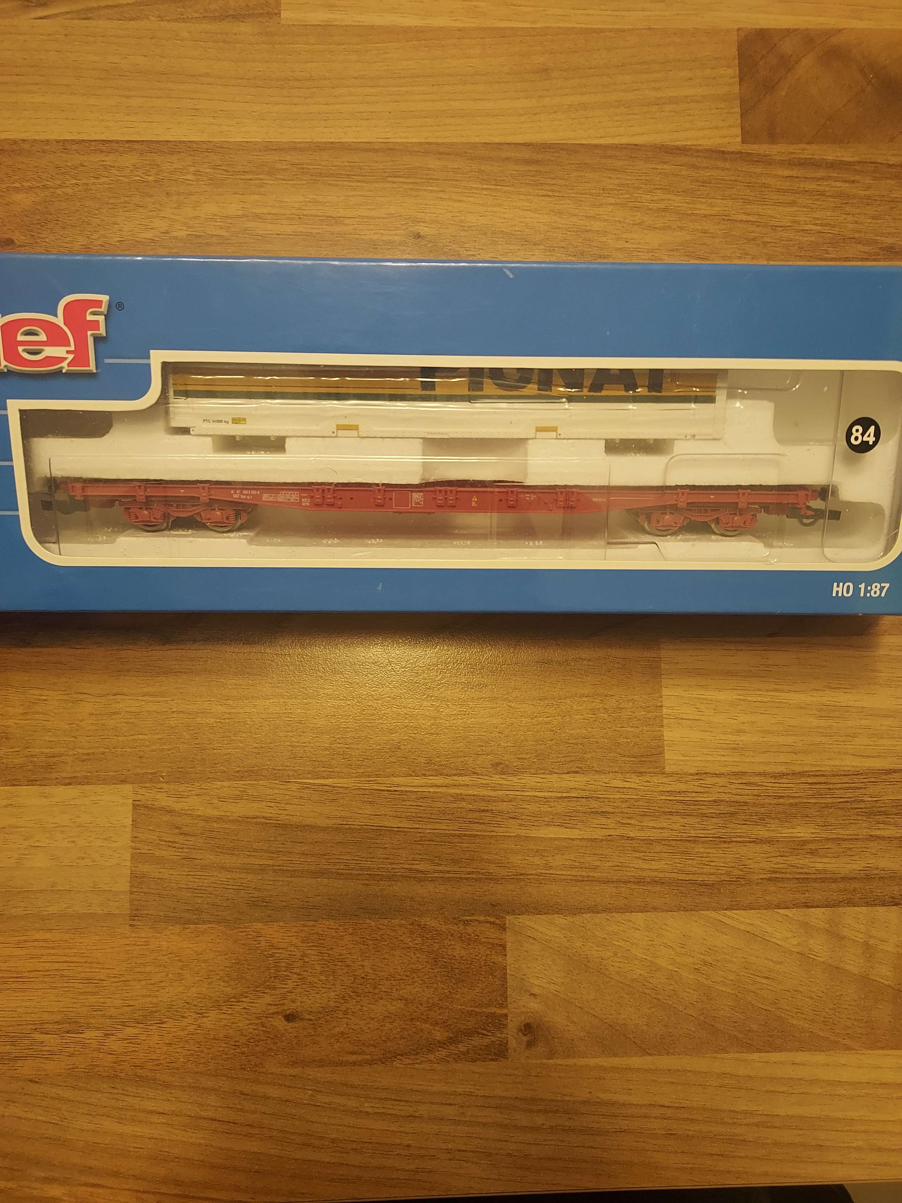 JOUEF wagon porte conteneur PIGNAT HJ6031 TBE REF 84