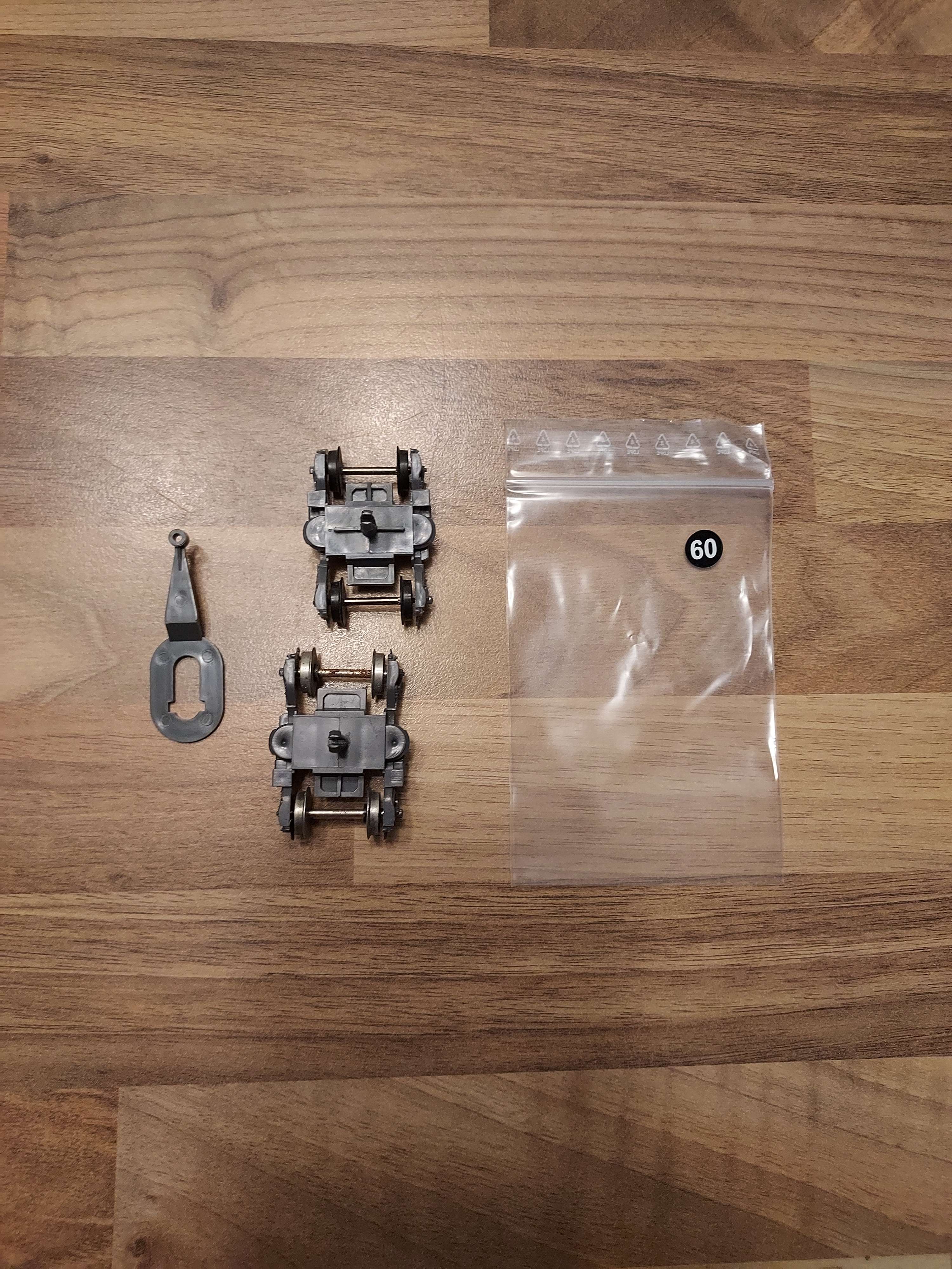 Jouef 2 bogie de voiture tgv Atlantique HO ref 60