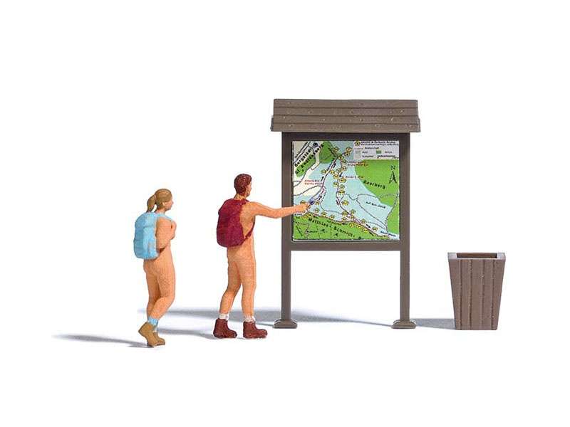 Randonneurs nus, H0 1/87 Busch 7947