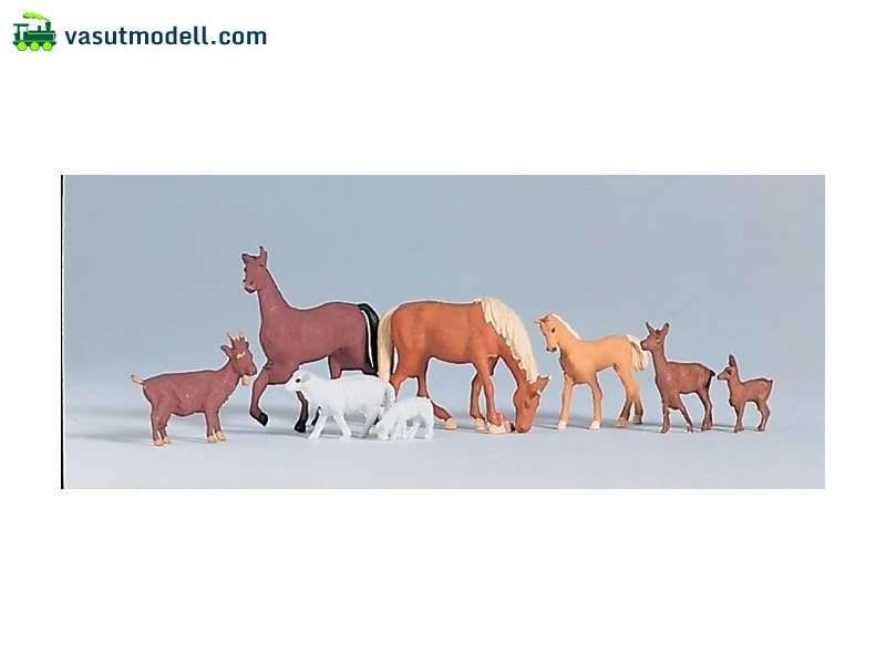 FIGURINES ANIMAUX X8, HO 1/87 PIKO 55732